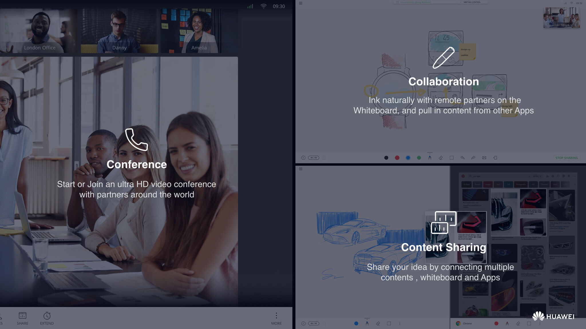 Huawei Cloudlink Board UI System