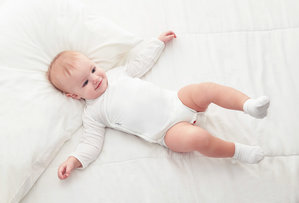 Silver fiber antibacterial baby bodysuit