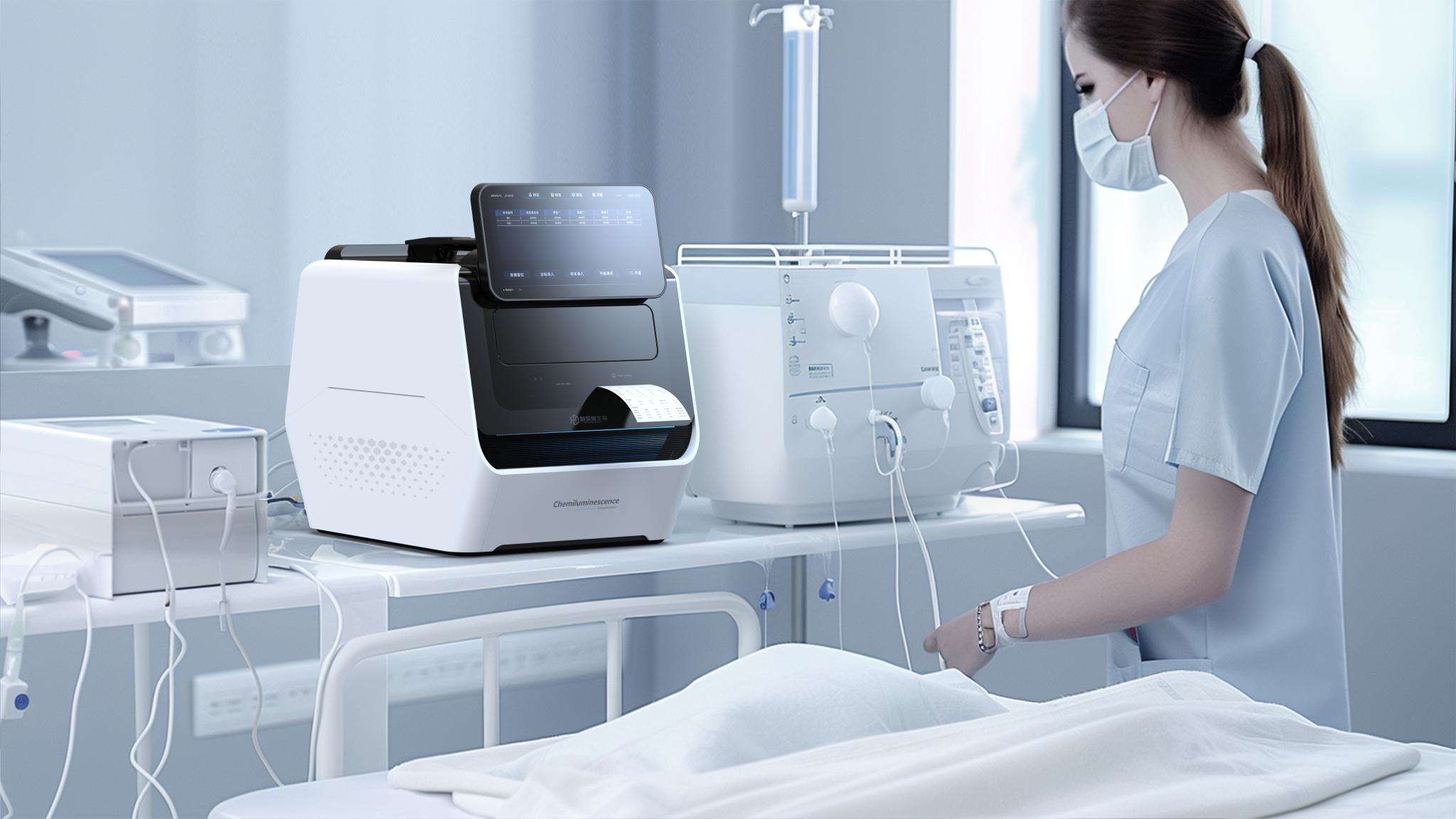 Portable chemiluminescent immunoassay analyzer