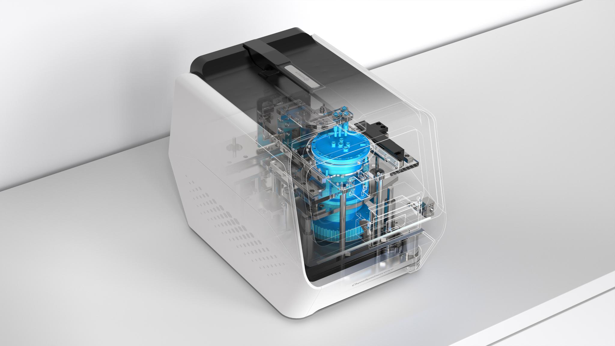 Portable chemiluminescent immunoassay analyzer