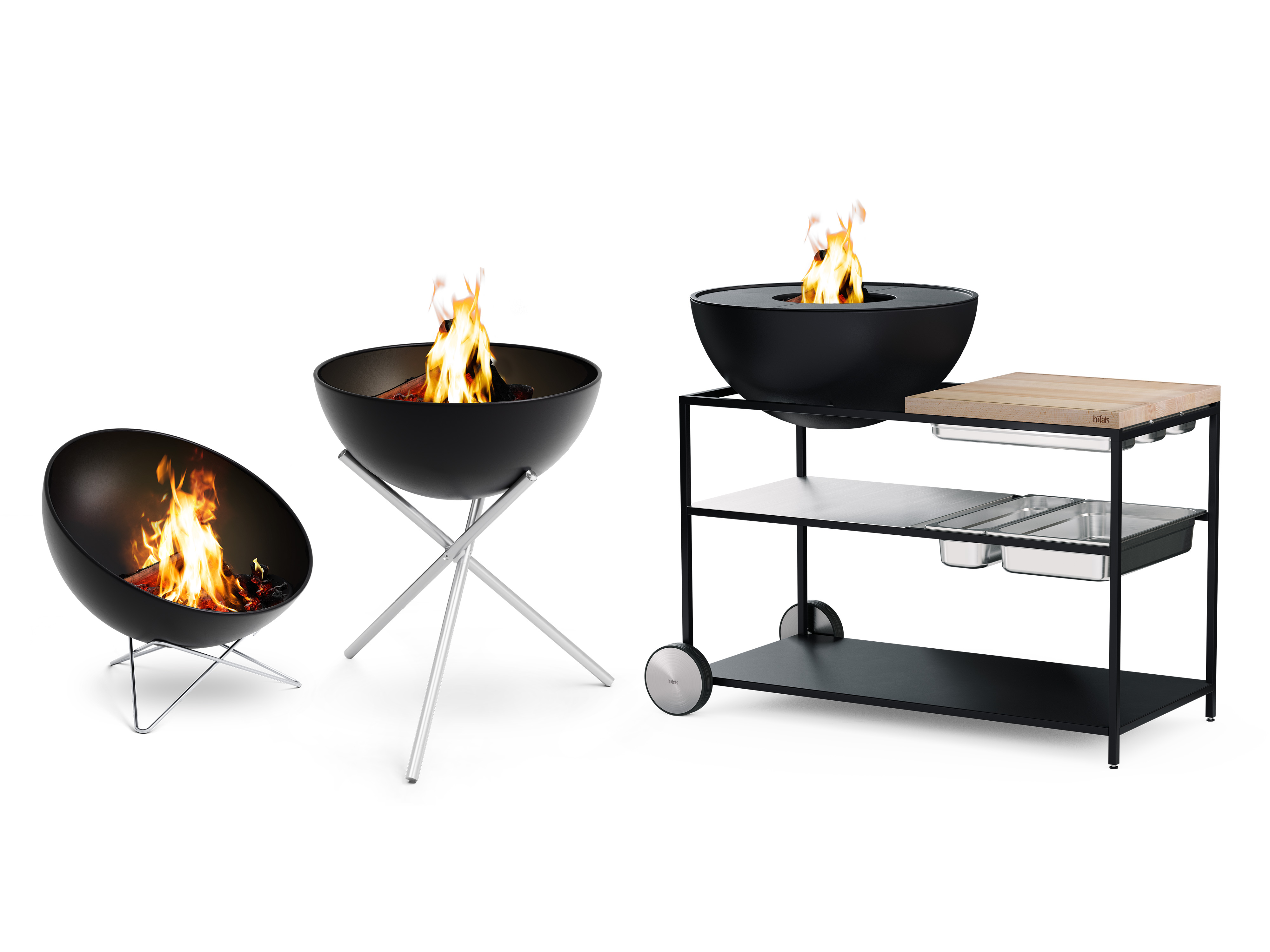BOWL Modular Fire Bowl, Barbecue & Outdoor Kitchen