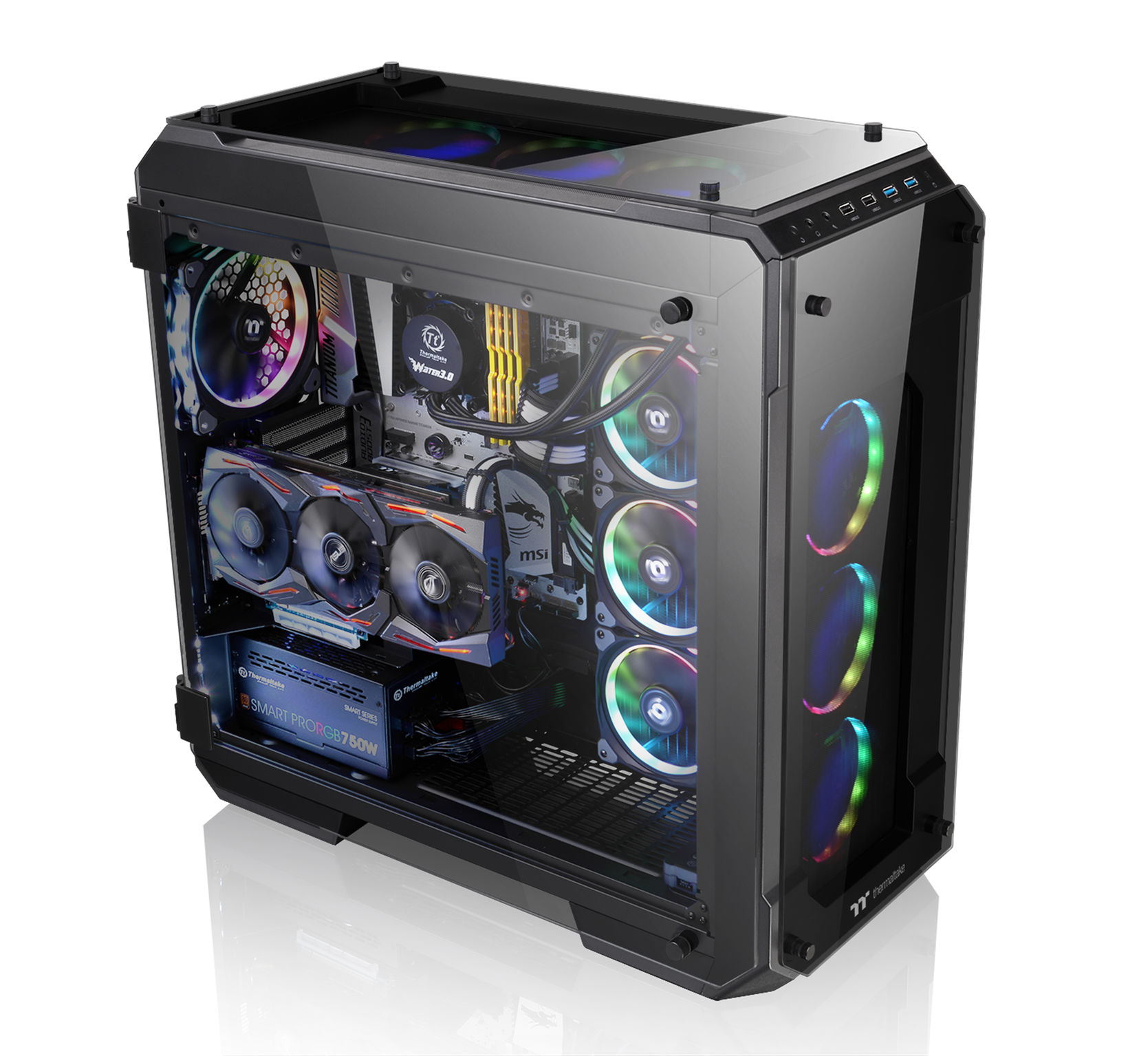 View 71 Tempered Glass RGB Edition Chassis