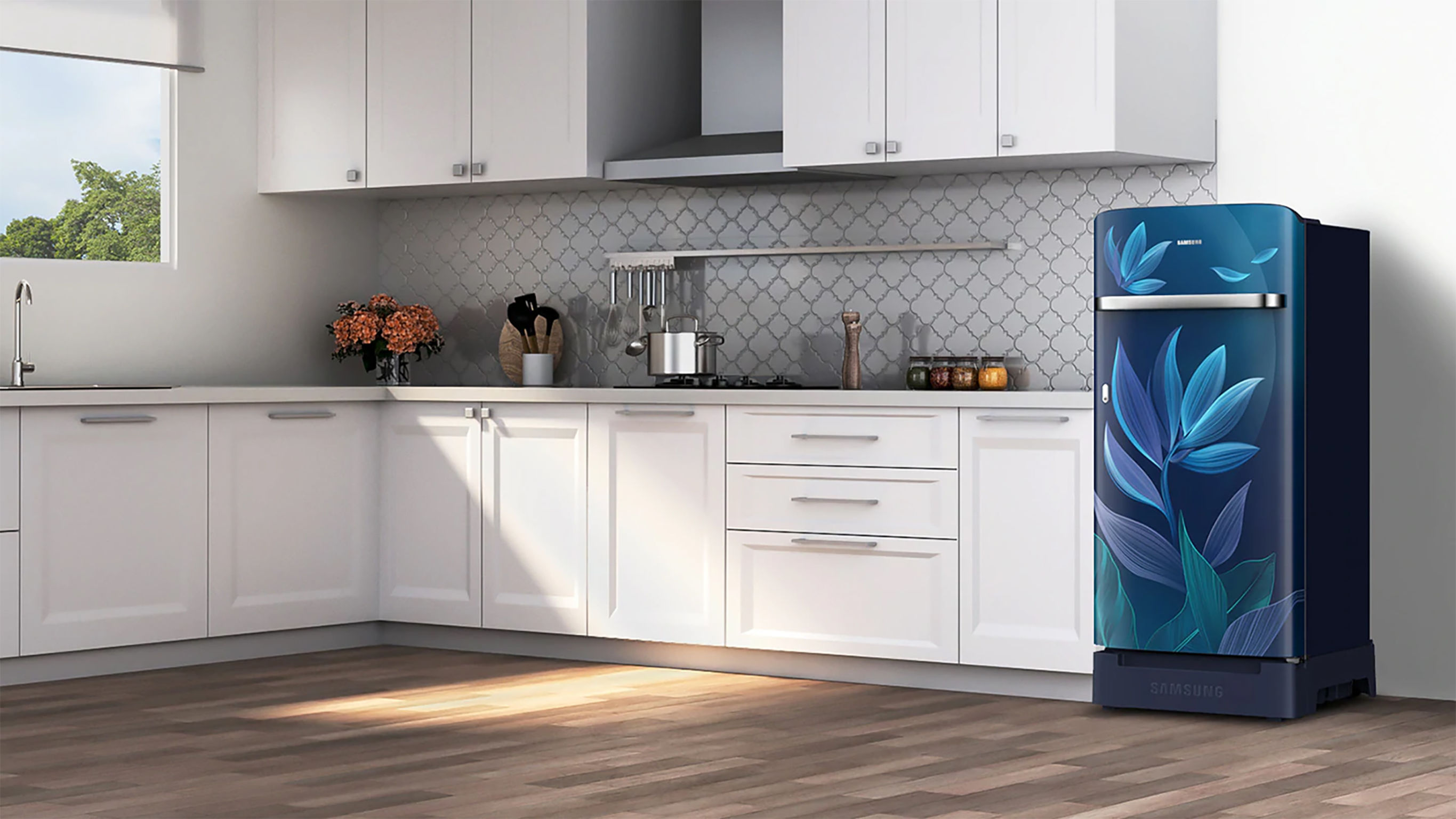 Samsung Horizontal Curve Design Refrigerator