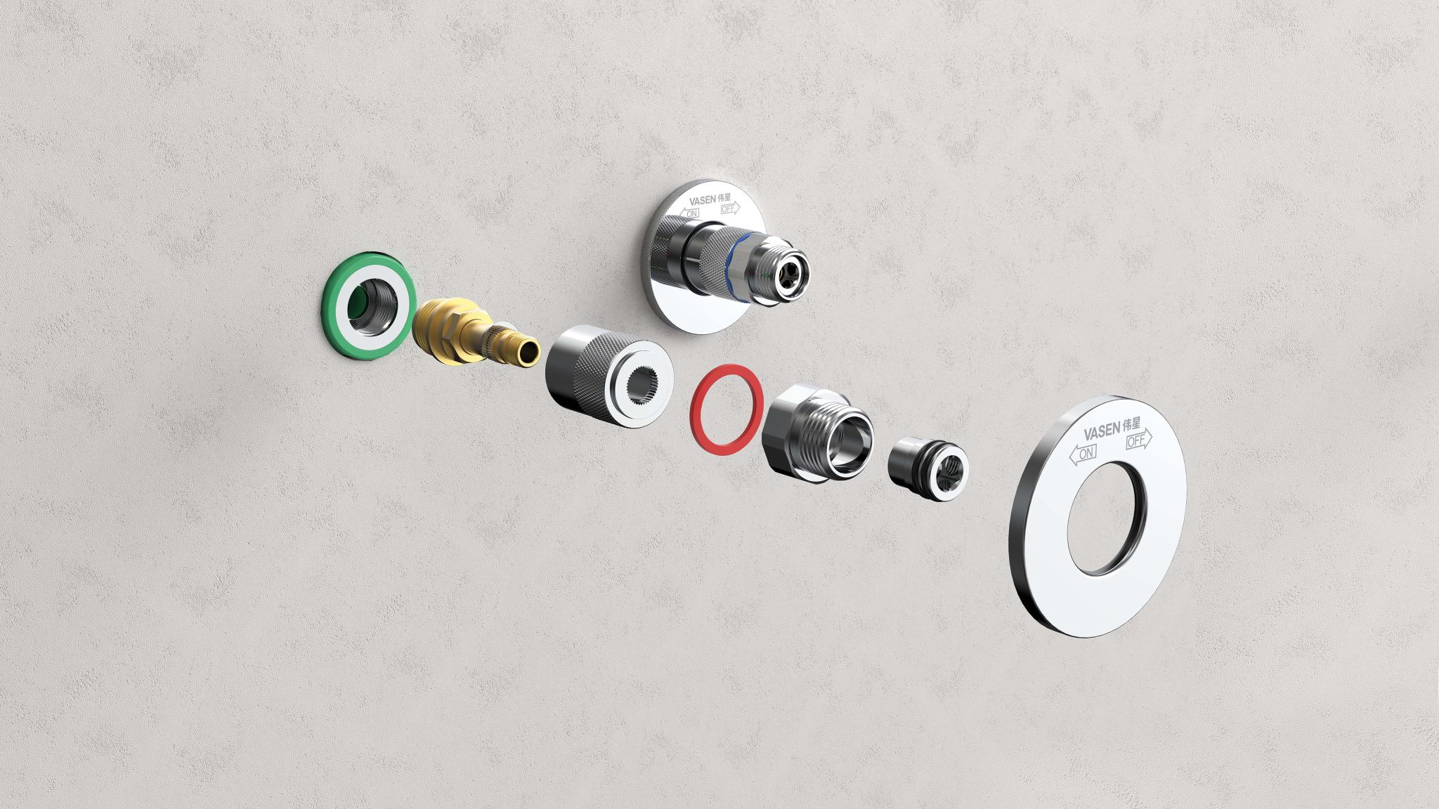 Hidden Series of PP-R Concealed Angle Valves