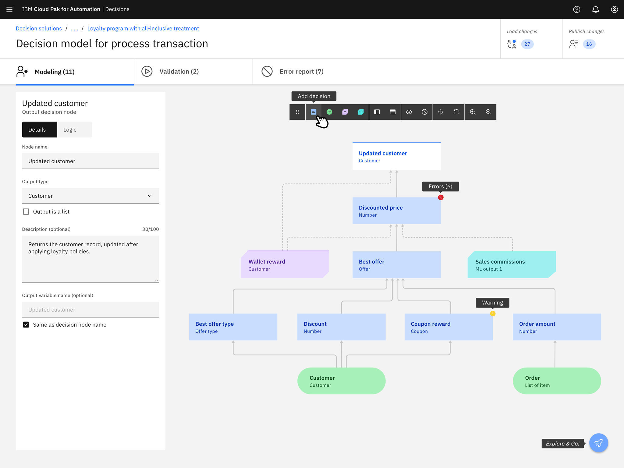 IBM Automation Decision Services