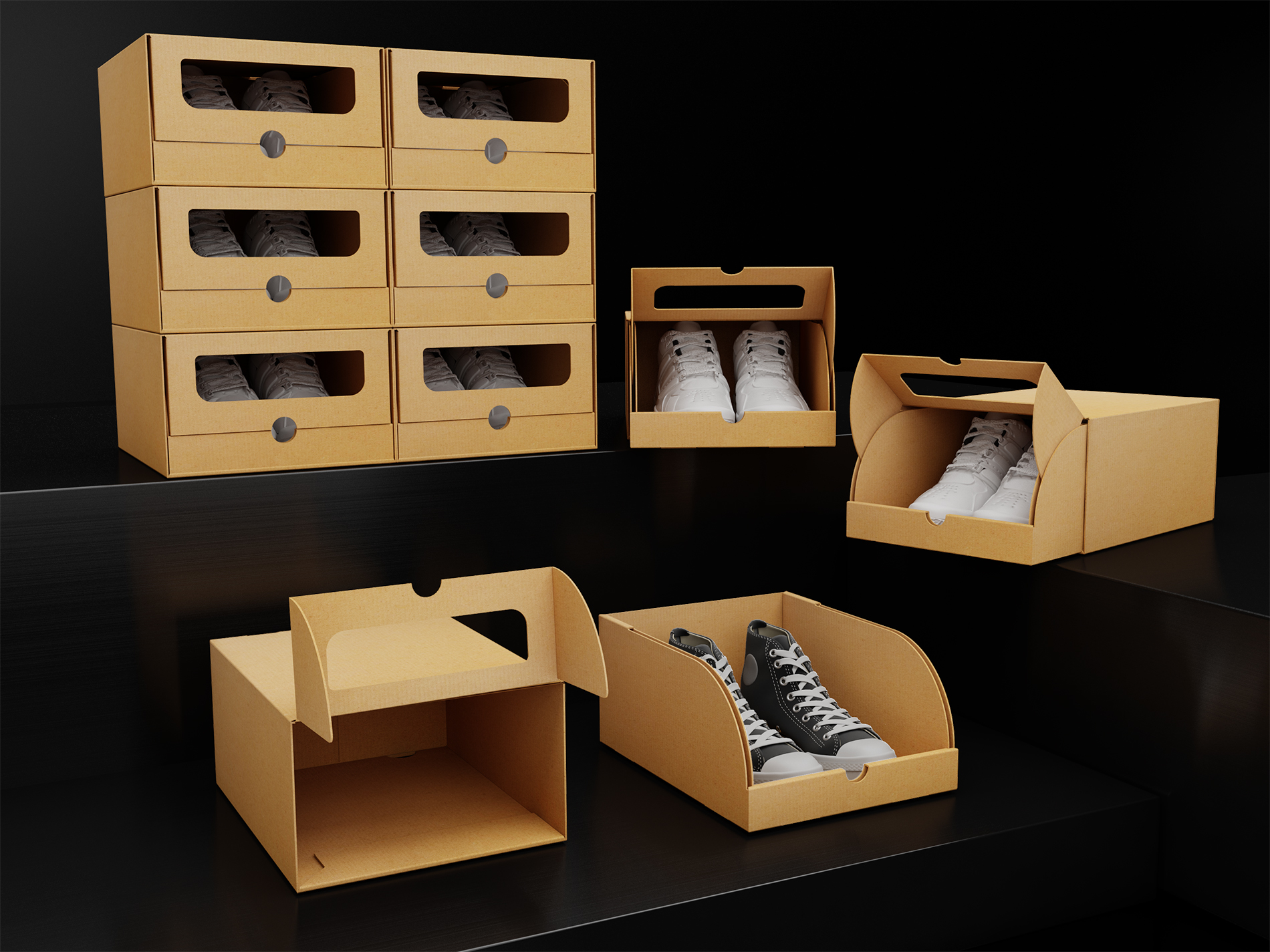 iF Design - Shoe box design with creative storage