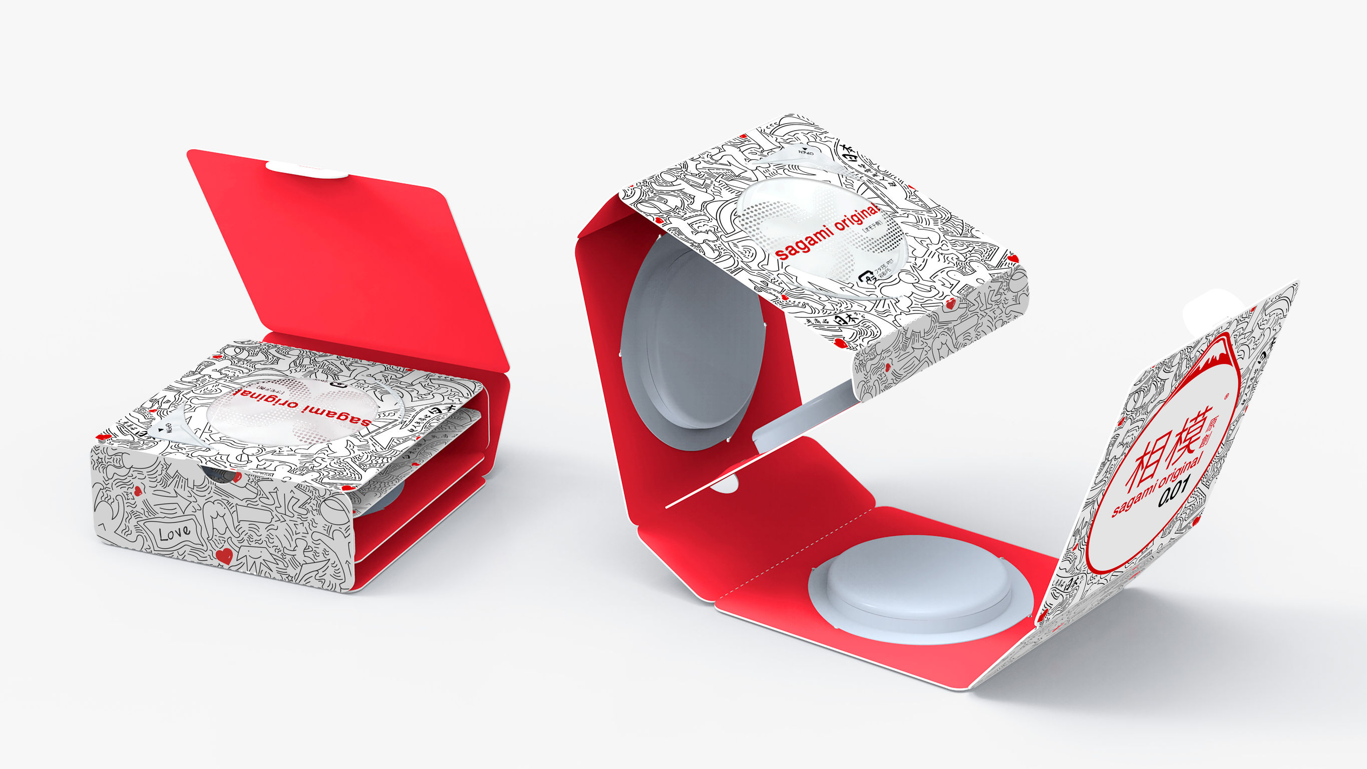 Sagami Original One-paper Condom Packaging
