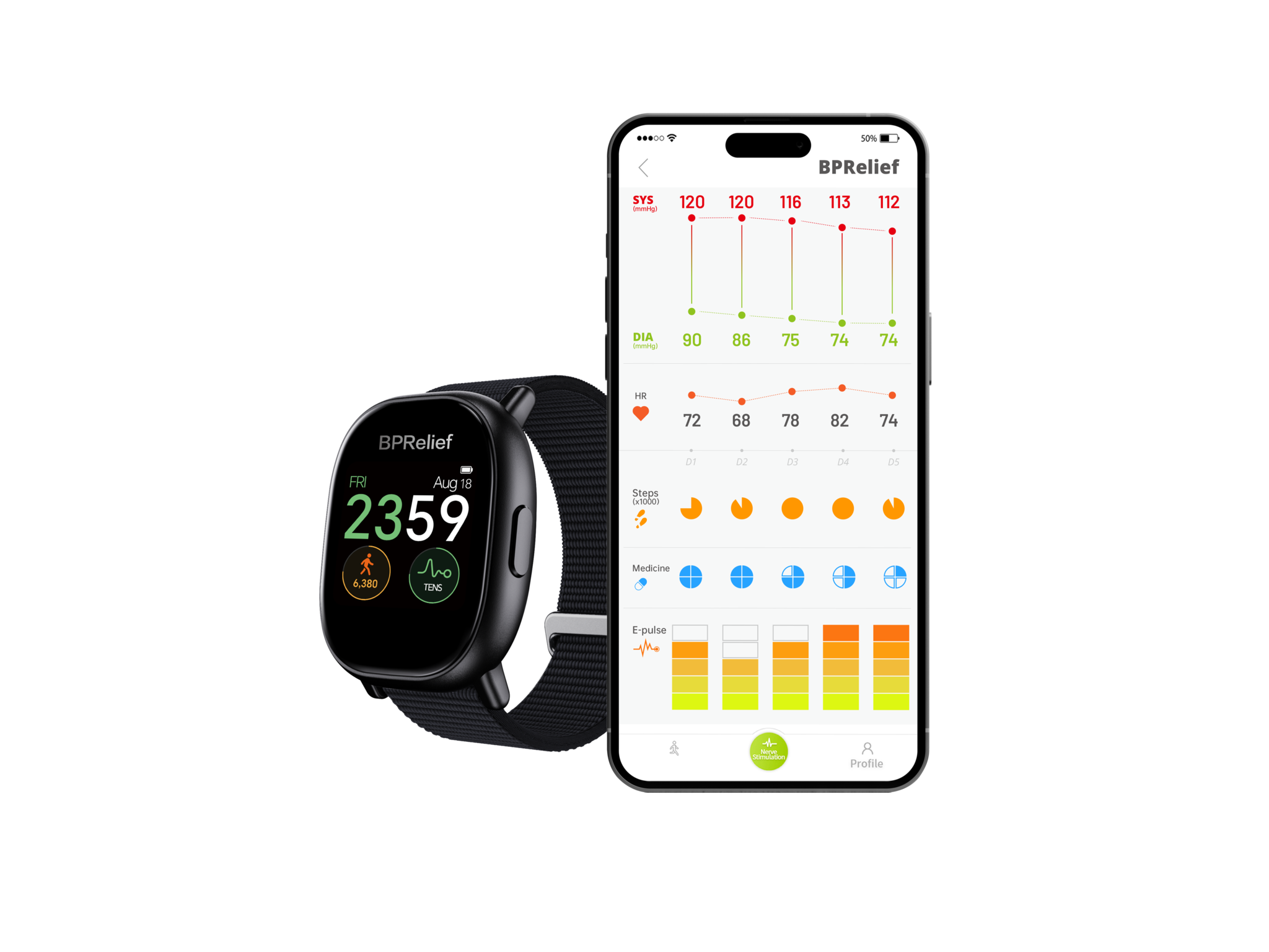 BPRelief-Smart Blood Pressure Reduction Wristband