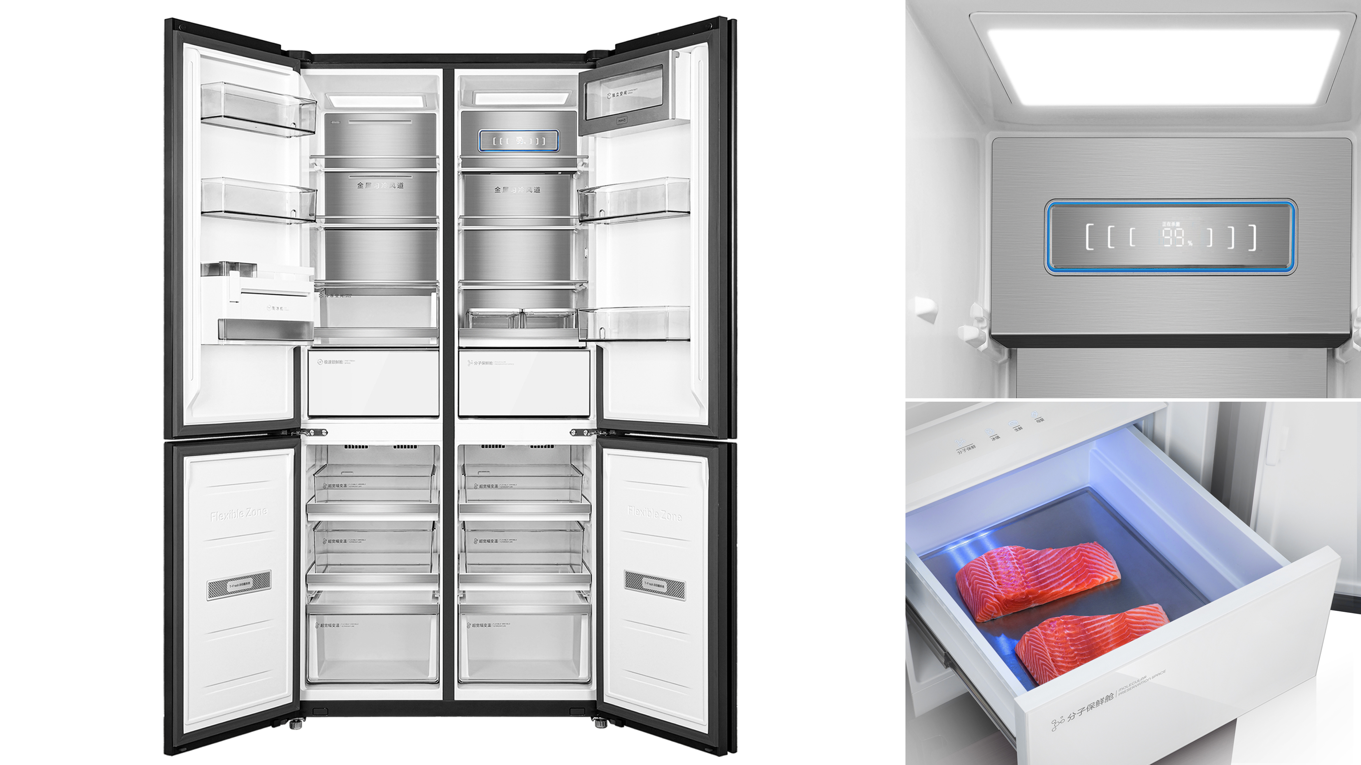 TCL Free-Transform-Zone Series Refrigerator
