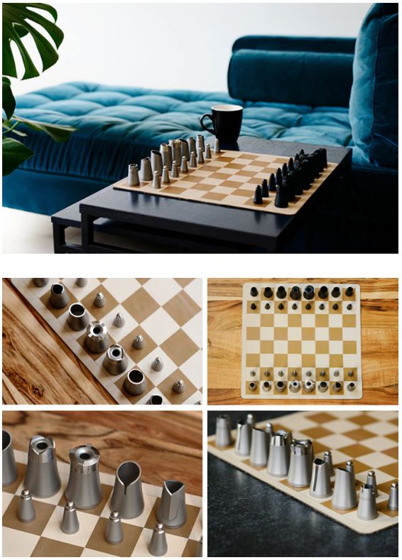 CrownesChess: Compact, portable nesting chess set