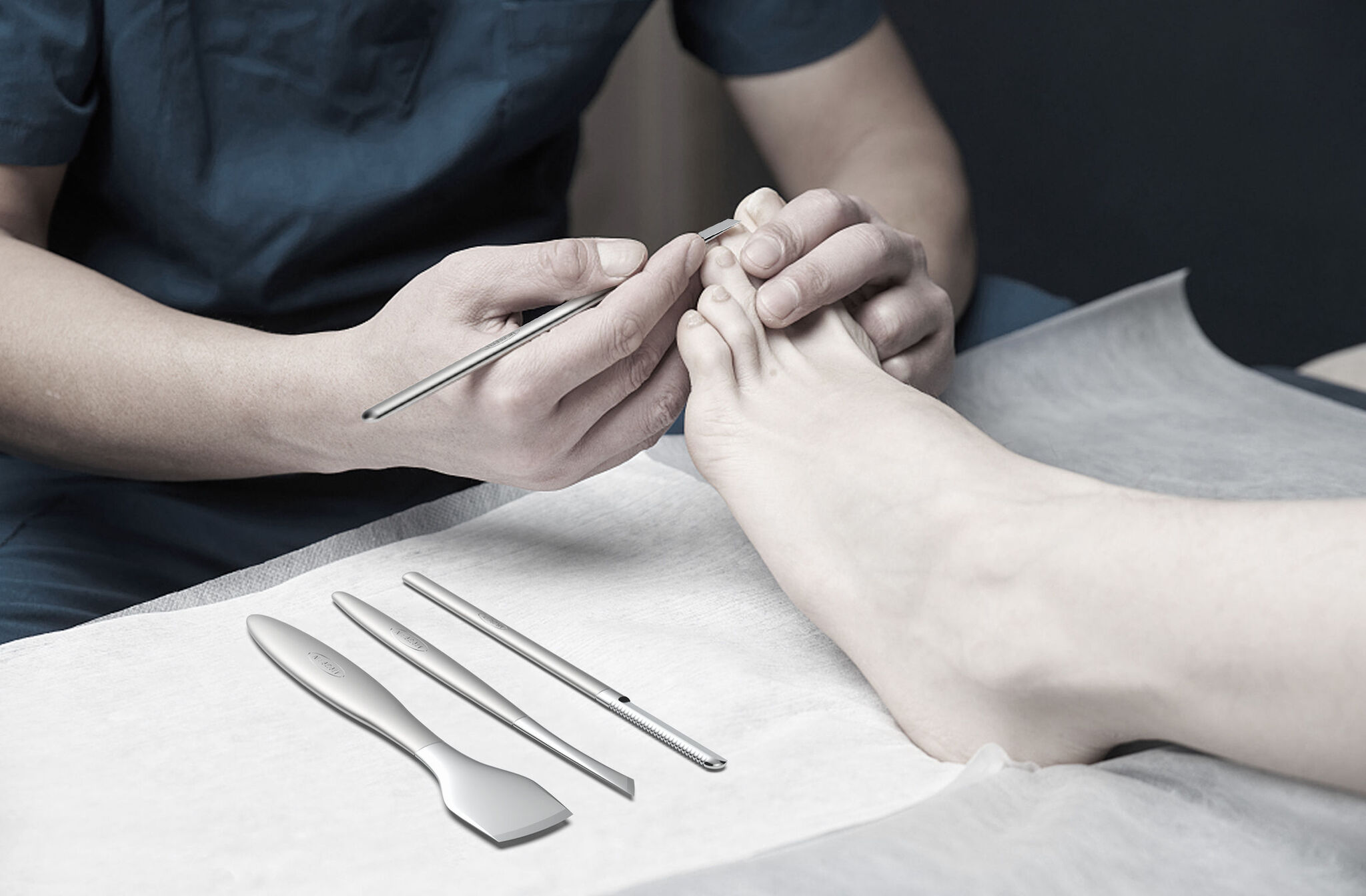 Green pedicure nippers