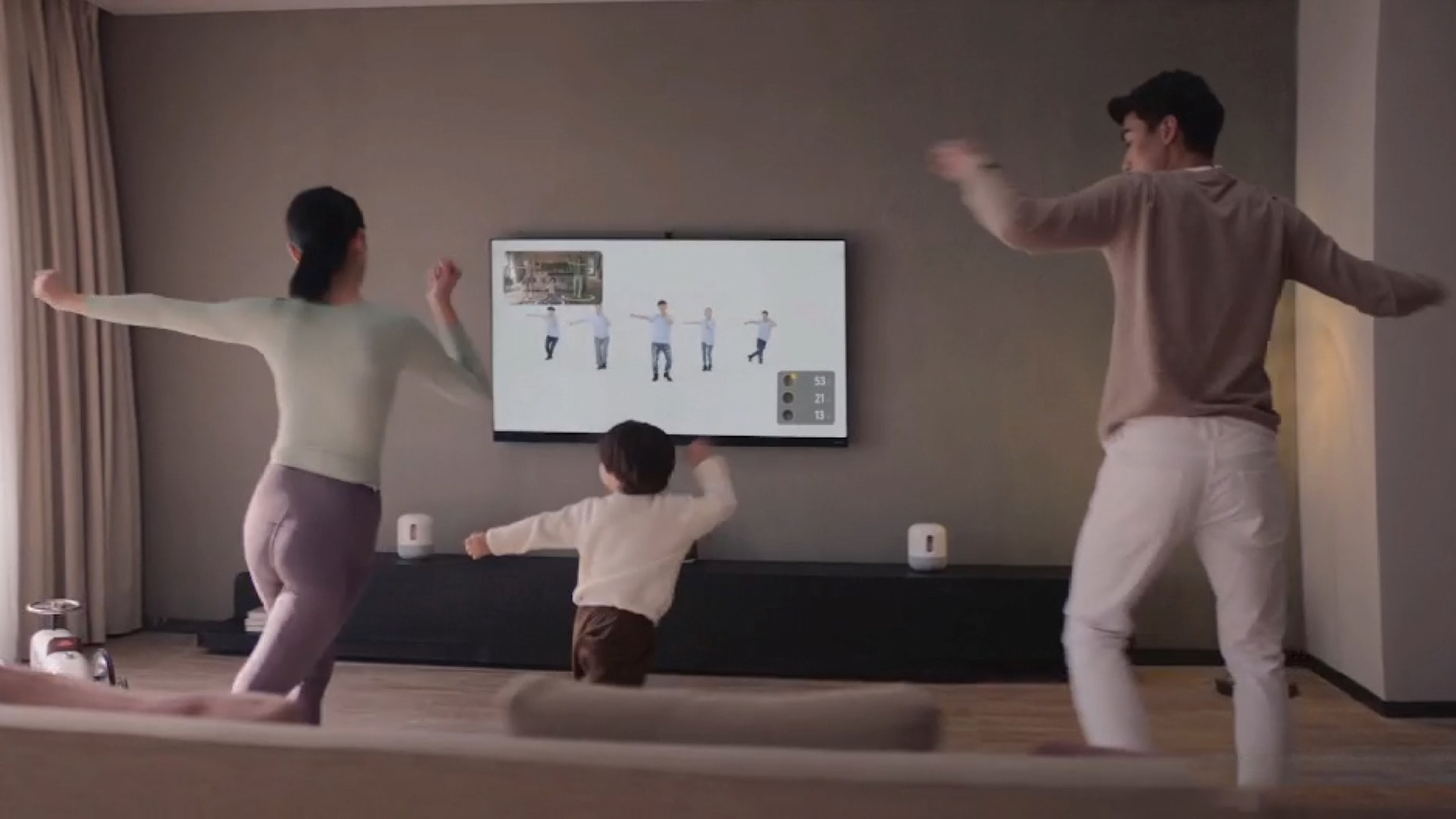 AI Fitness of three persons