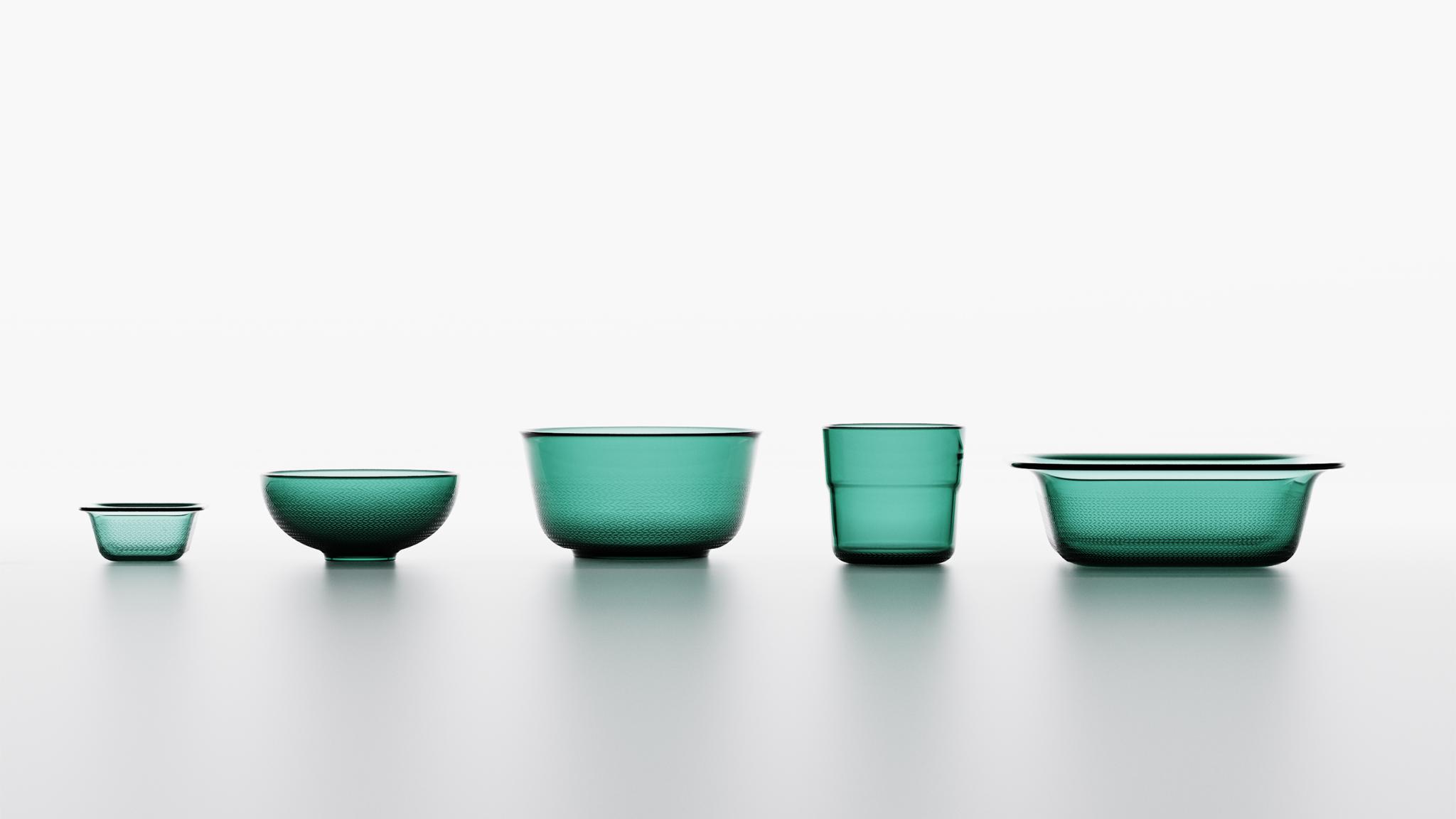 Revived Colorful Glass Dinnerware