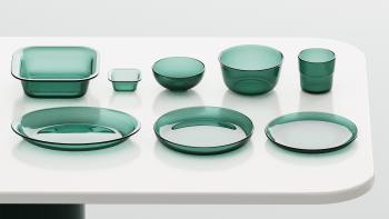 Revived Colorful Glass Dinnerware