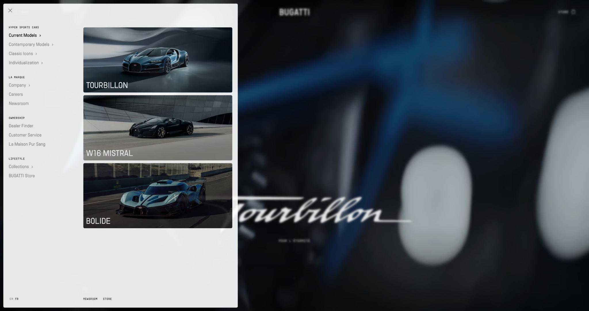 Bugatti Website