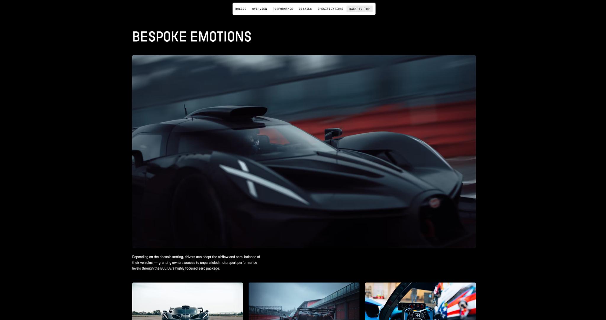 Bugatti Website