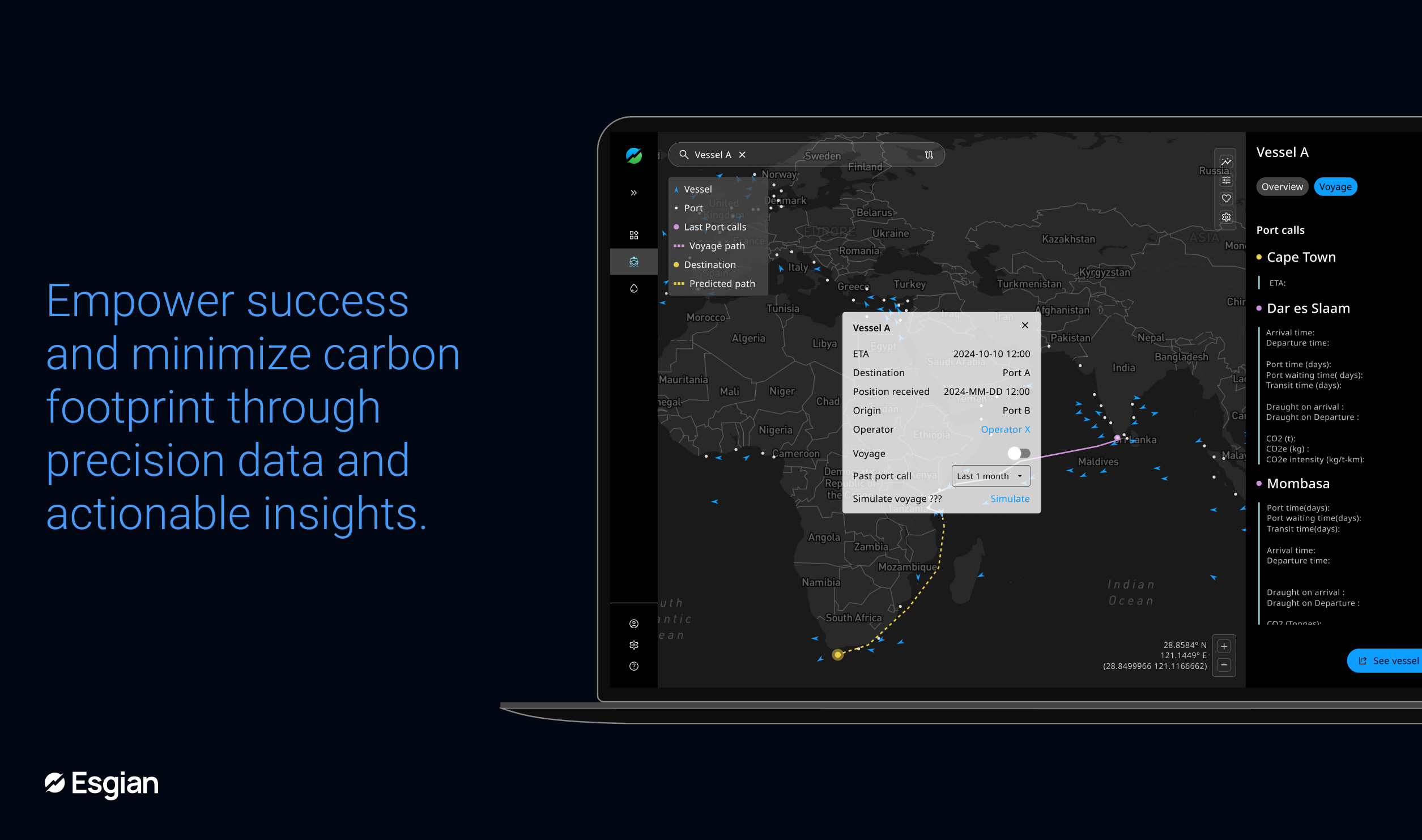 Esgian shipping analytics