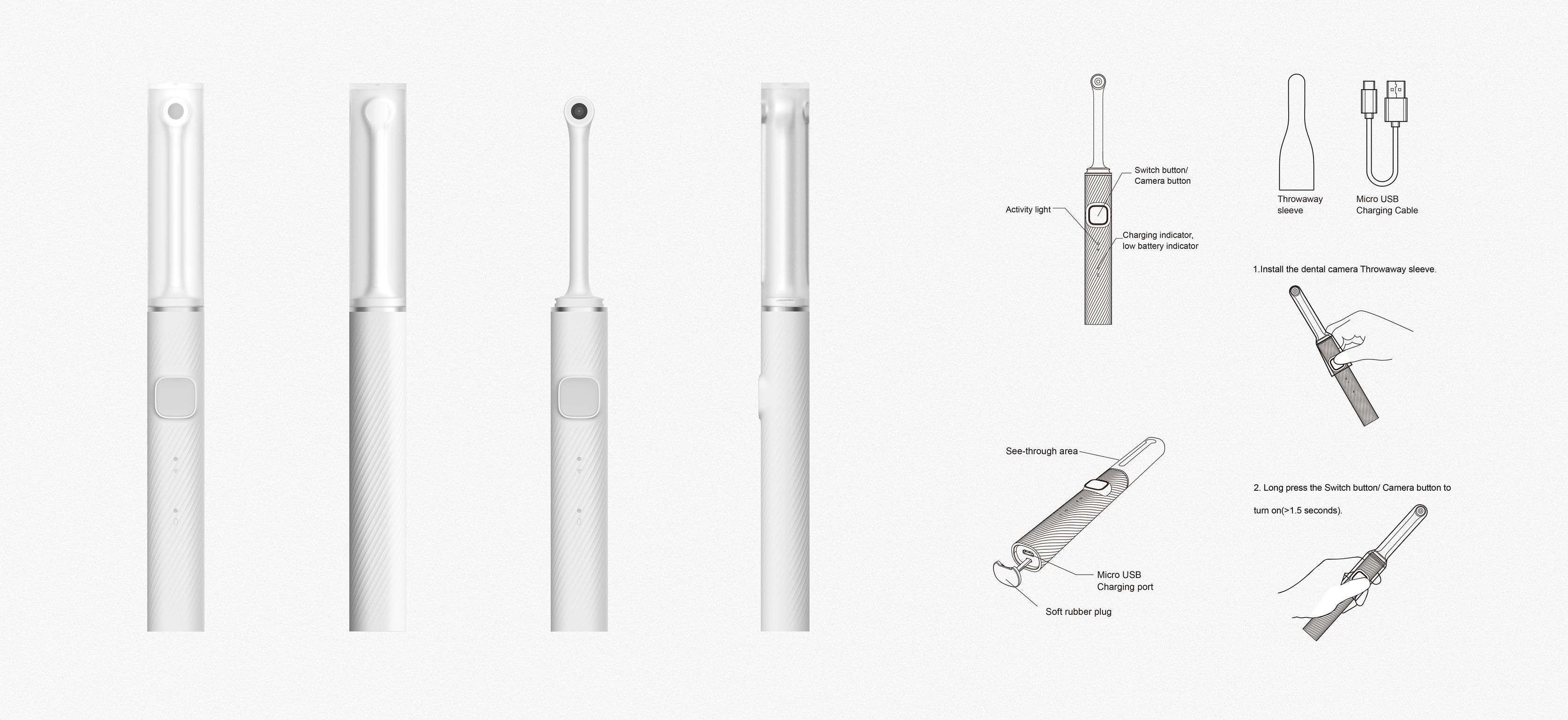 Portable intraoral camera y5