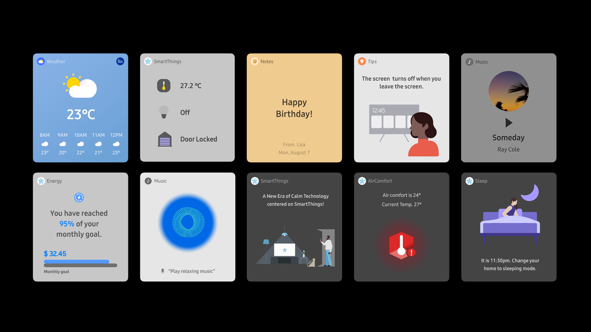 Ambient Info [Now+] : Everyday AI screen UX