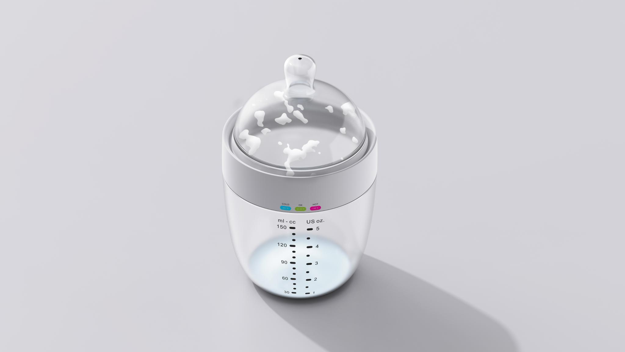 Heat-sensitive Baby Bottle