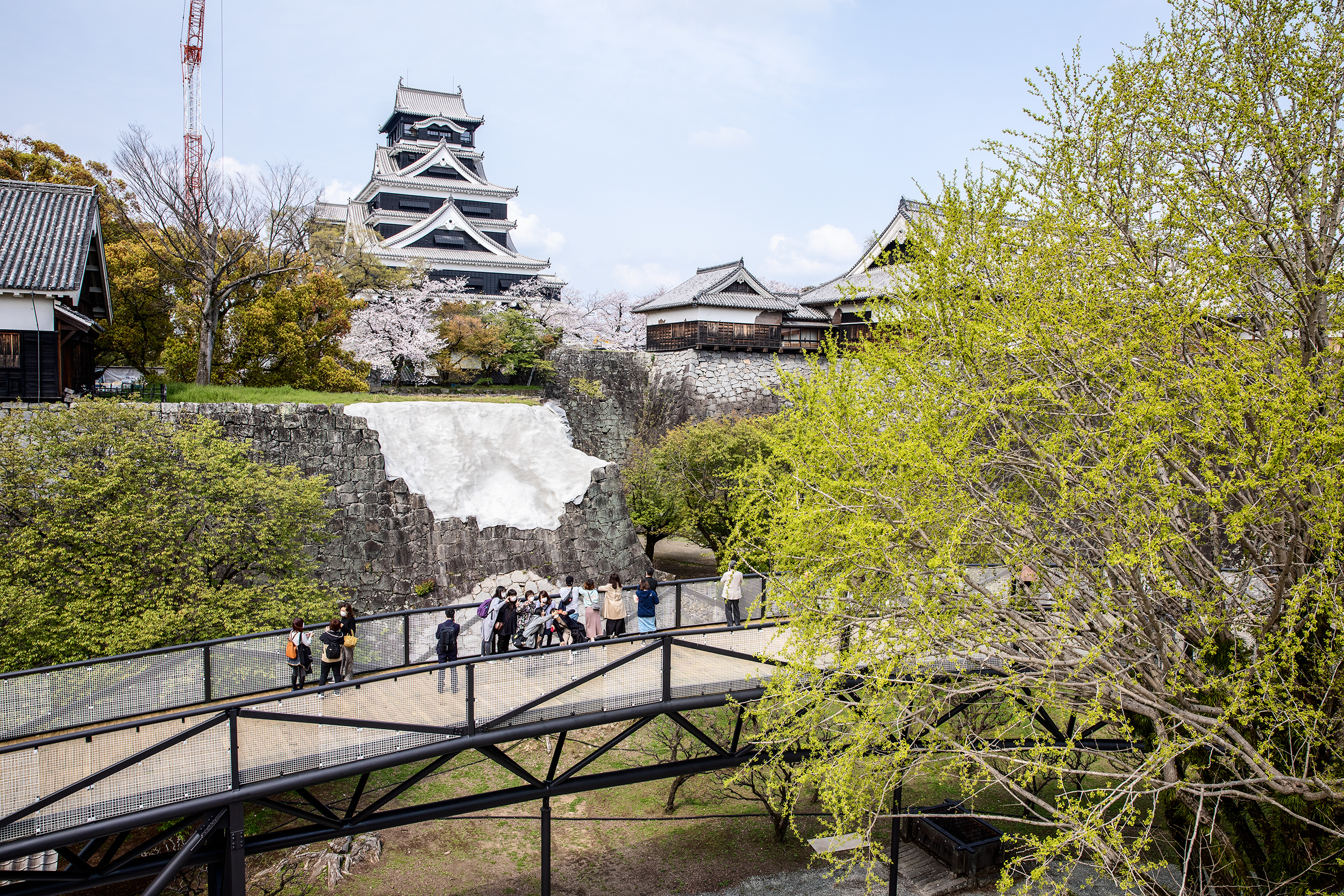 Kumamoto Castle Reconstruction Observation Path