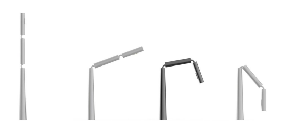 Three-section kitchen faucet