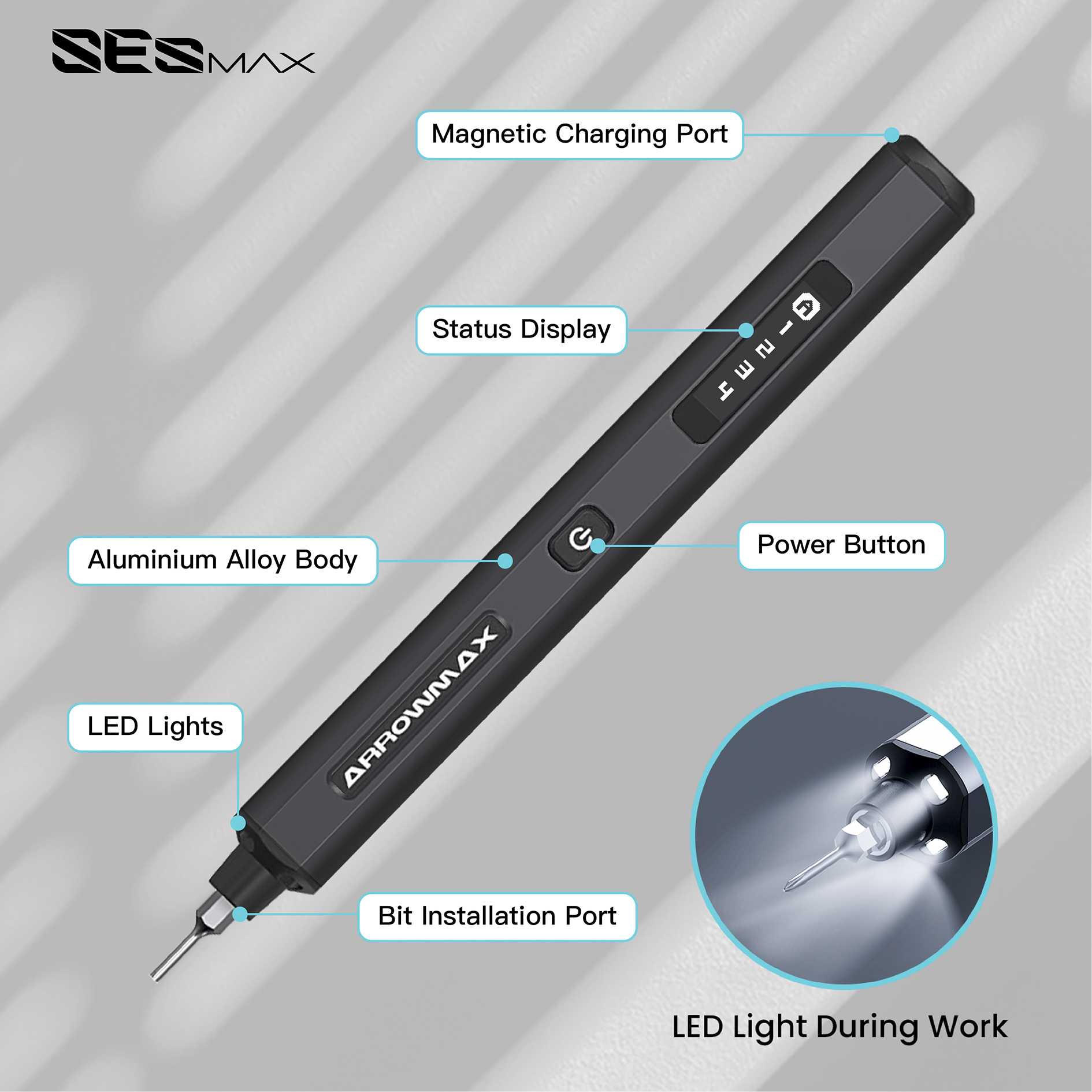 SES MAX-Smart Motion Control Electric Screwdriver