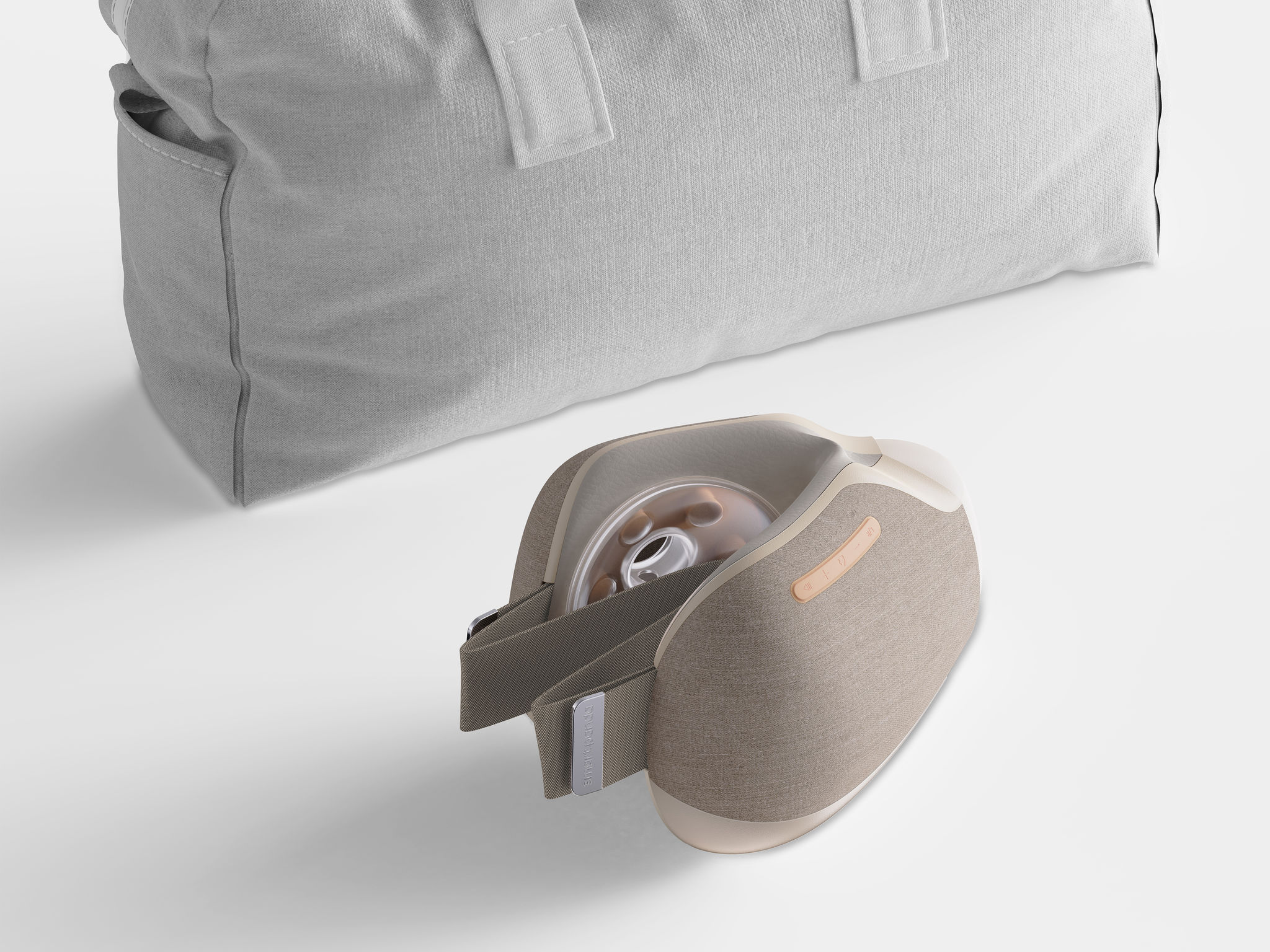 Integrated wearable massage breast pump