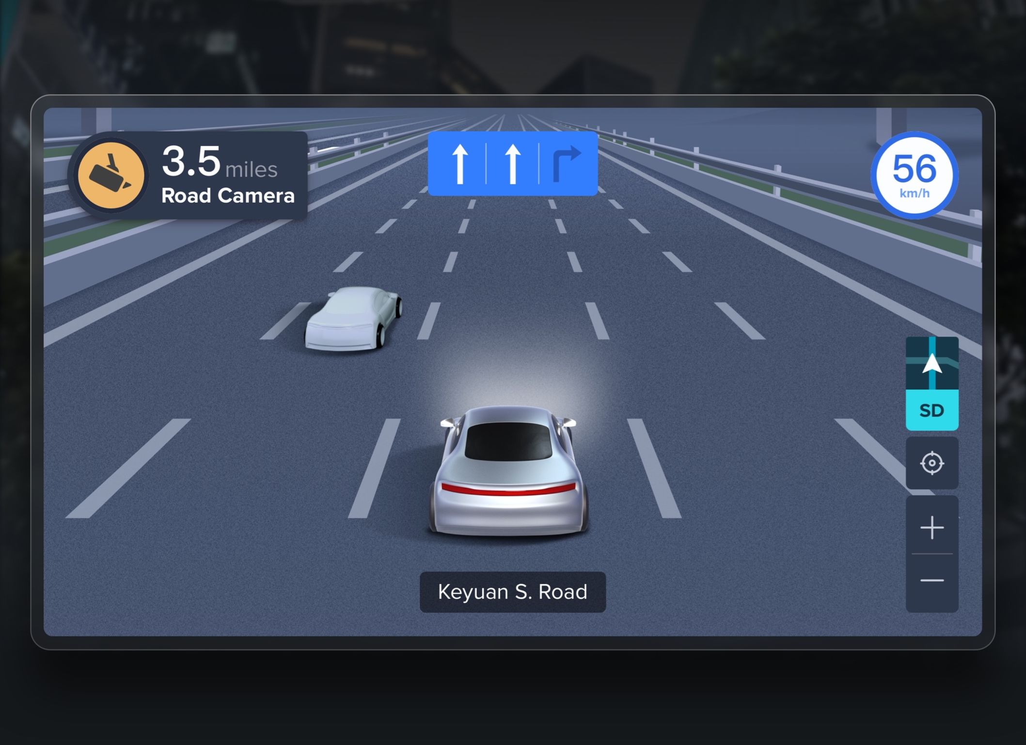 Baidu driver-machine intelligent map