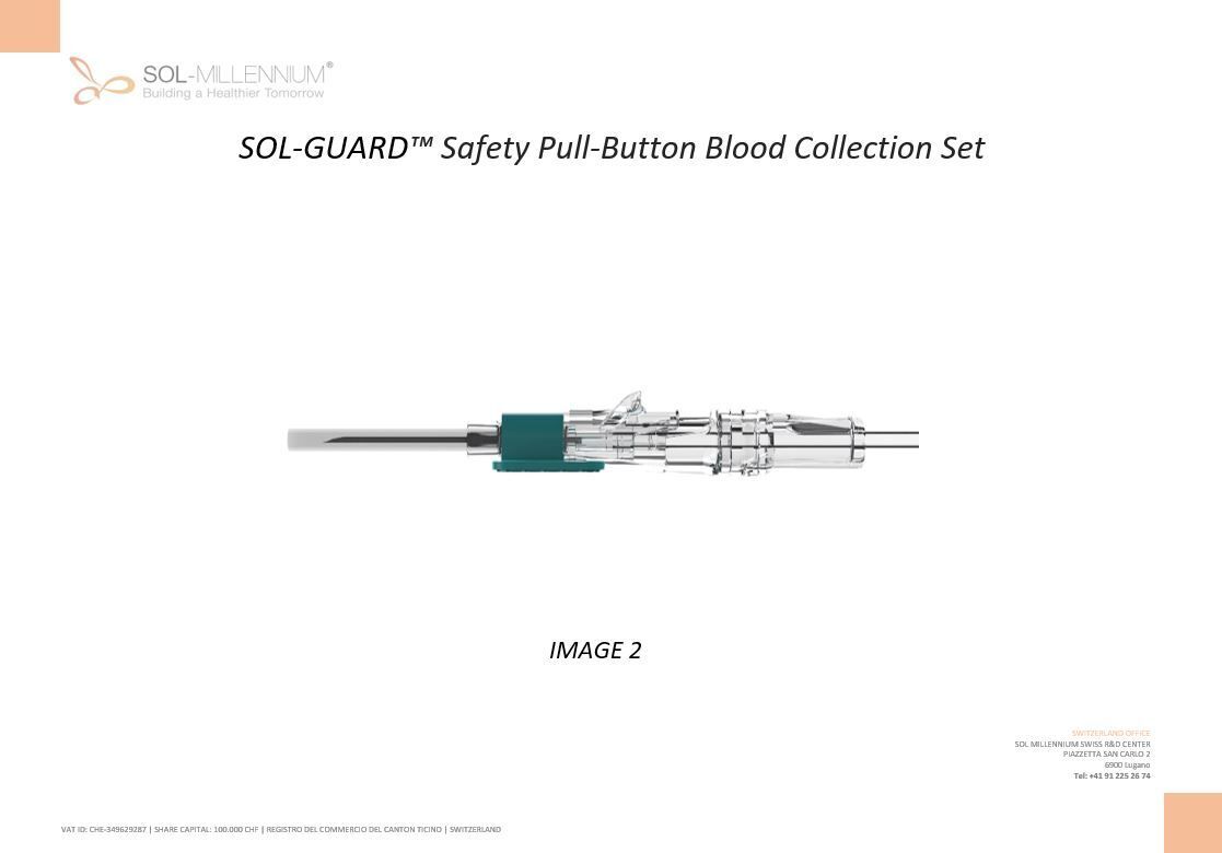 Safety Pull-Button Blood Collection Set