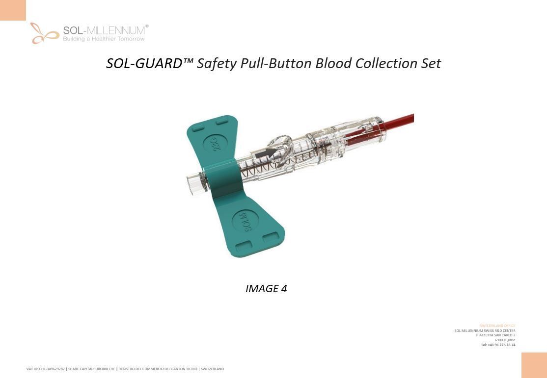 Safety Pull-Button Blood Collection Set