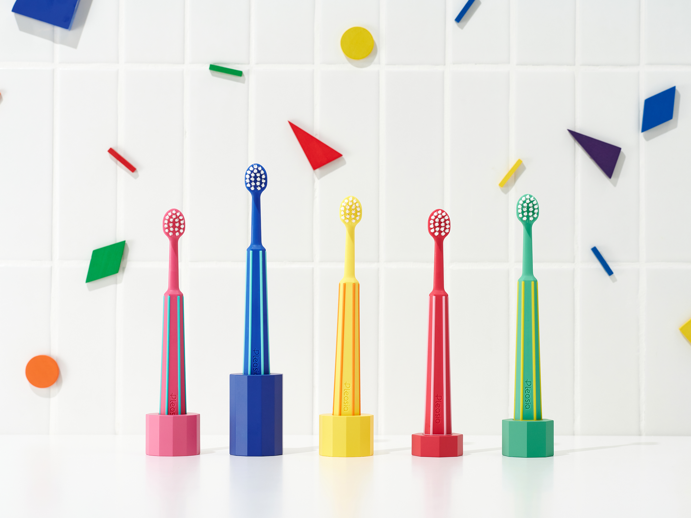 Plesia Kids Color Blocks Toothbrush