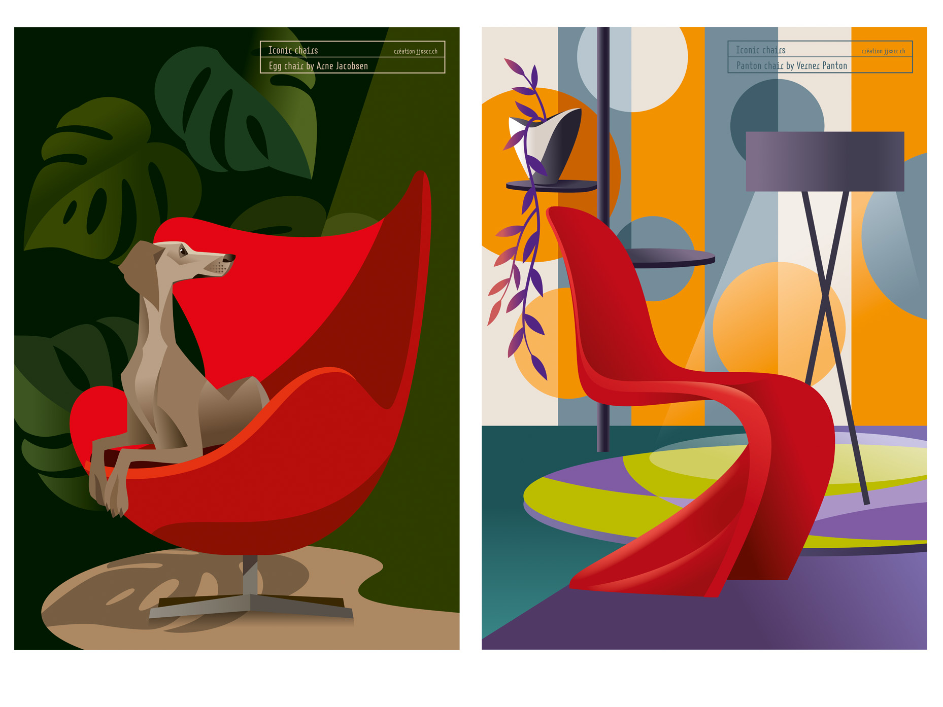 Iconic Chairs Posters