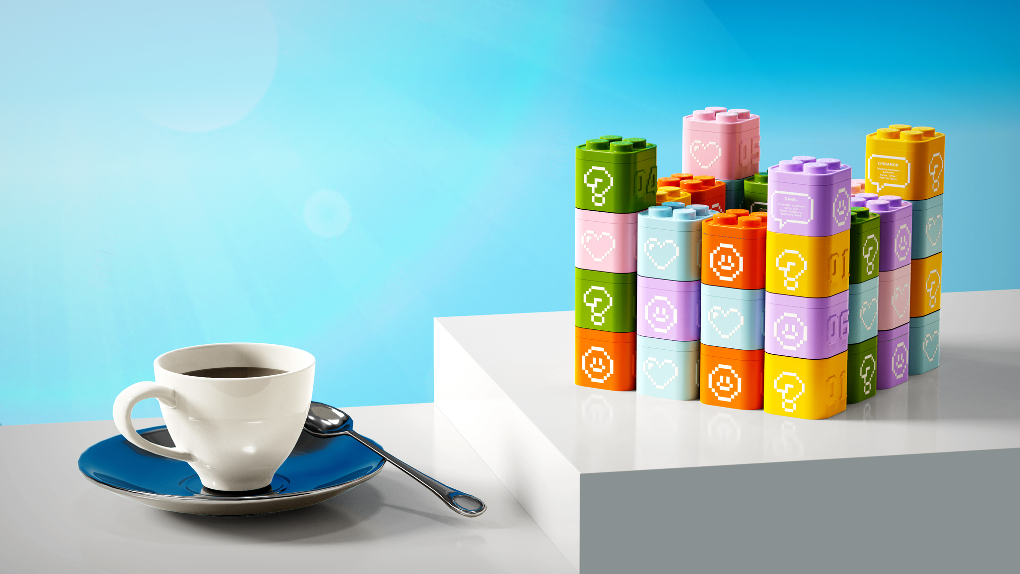 Toy Brick Coffee Packaging