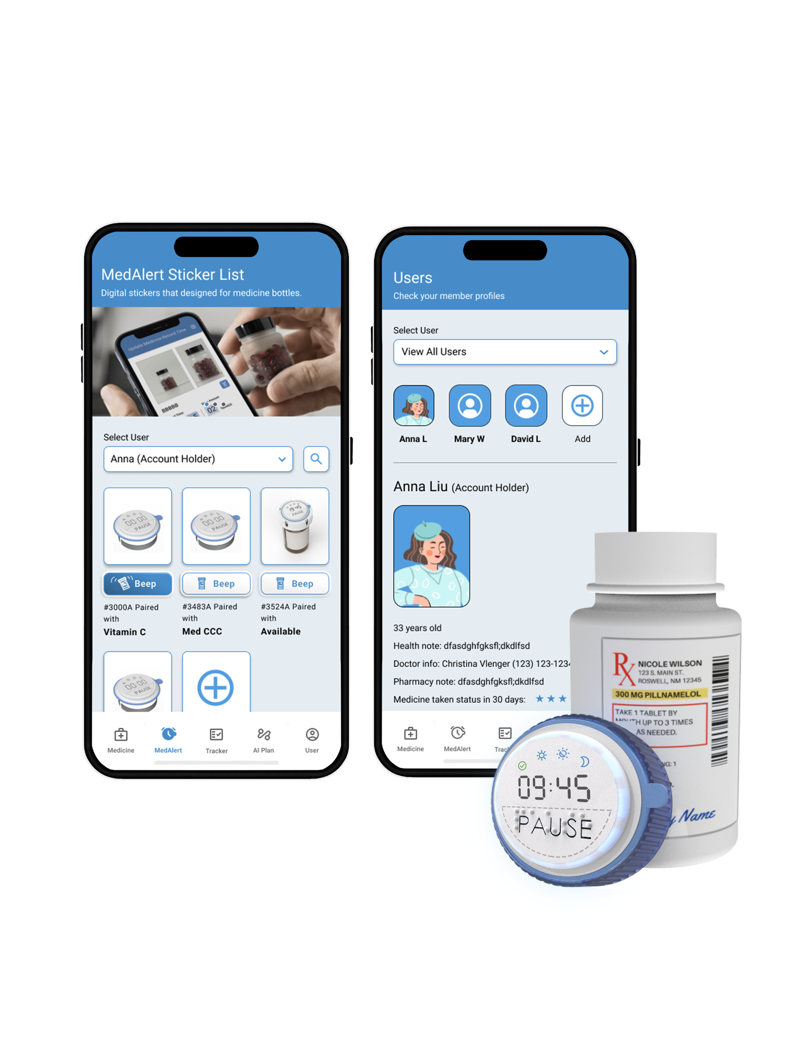 MedAlert Sticker Reminder System