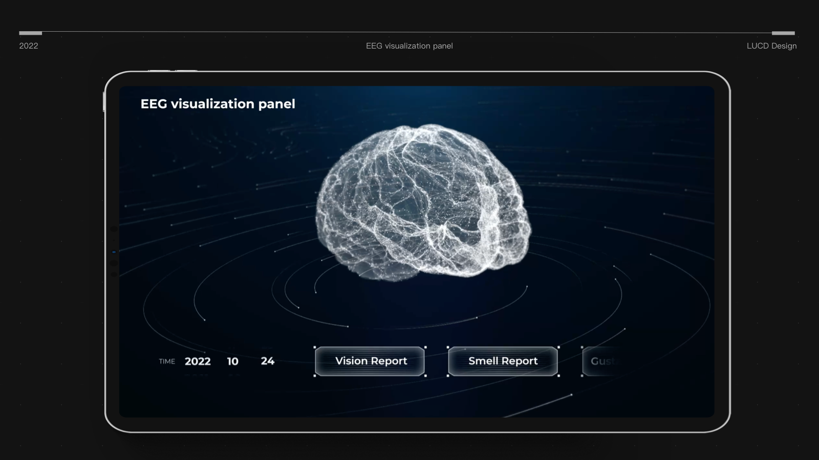 EEG visualization panel
