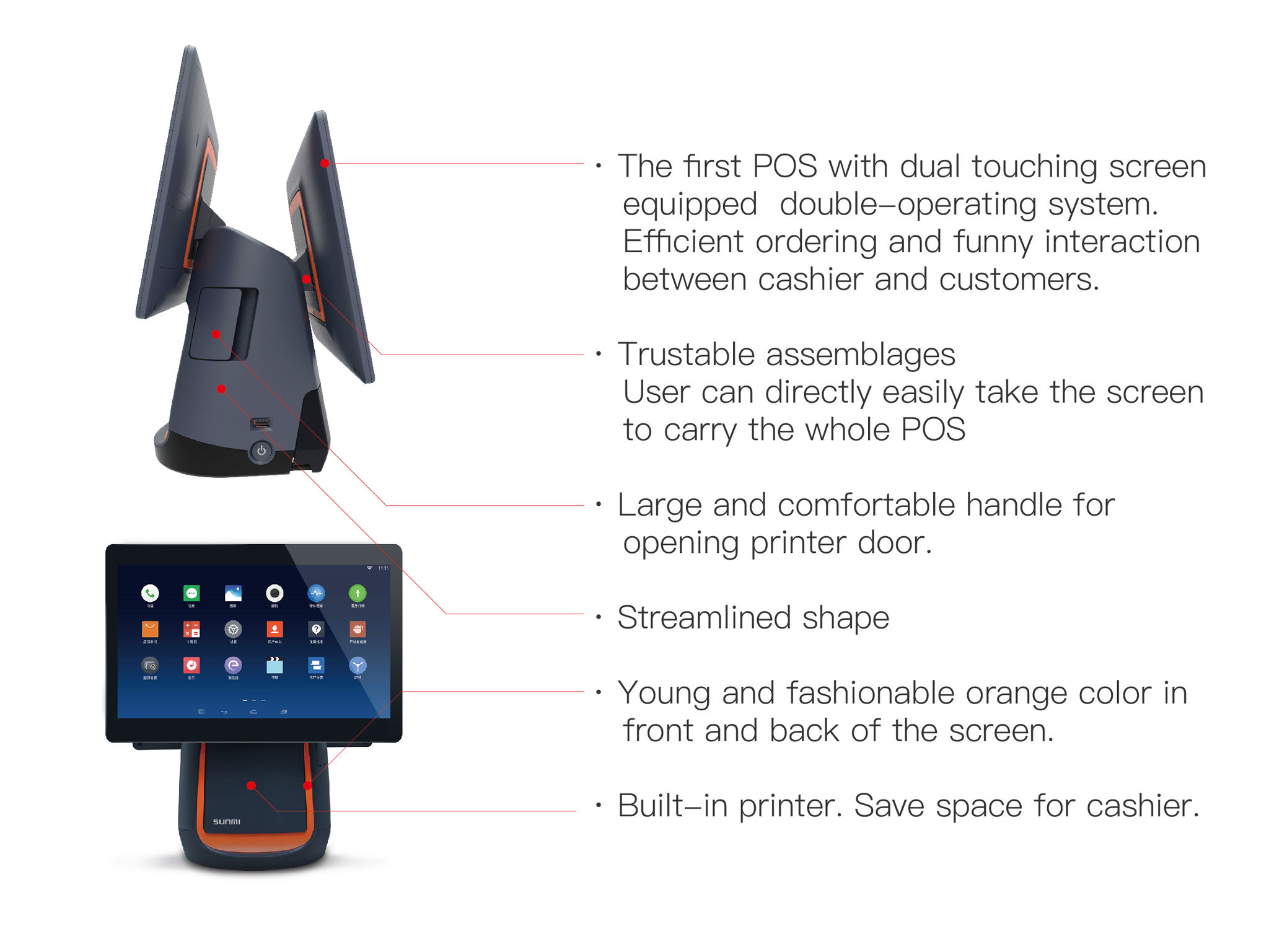 T1 table top POS