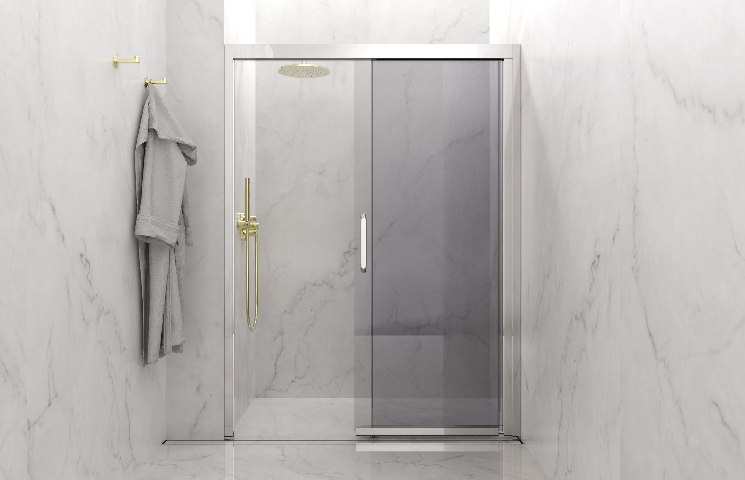 Maxi-Space shower door