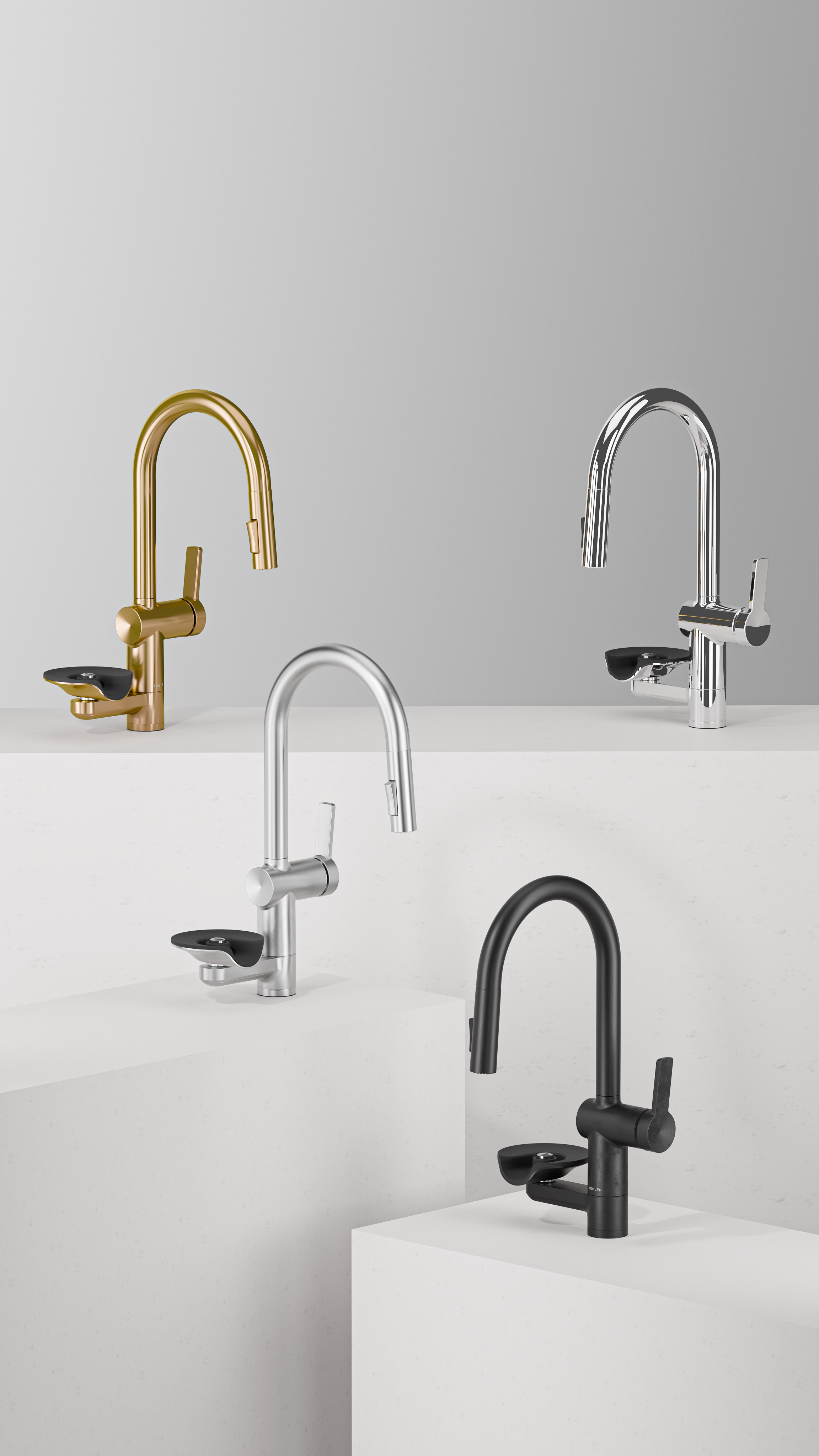 KOI Cup Rinsing Kitchen Faucet