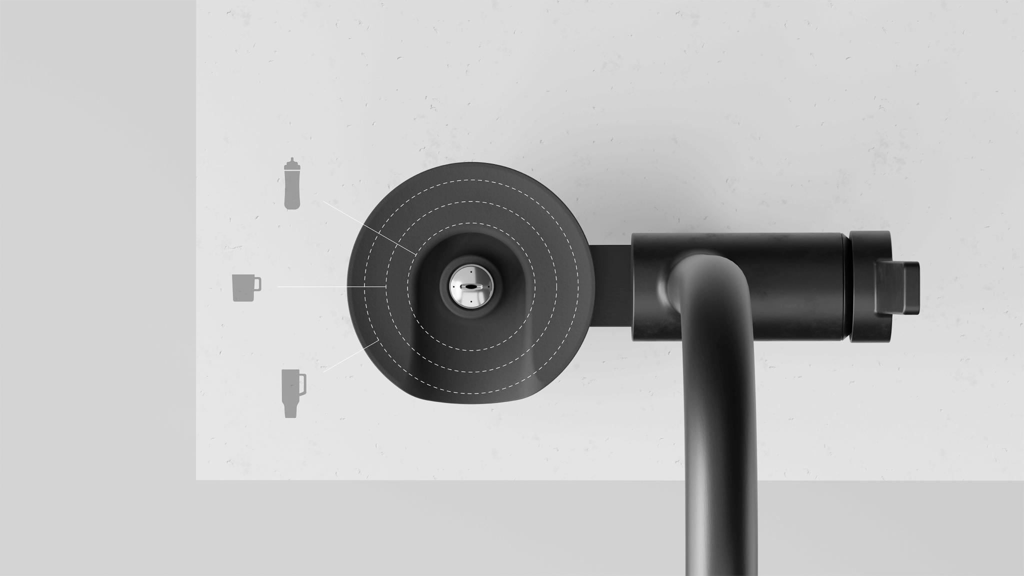 KOI Cup Rinsing Kitchen Faucet