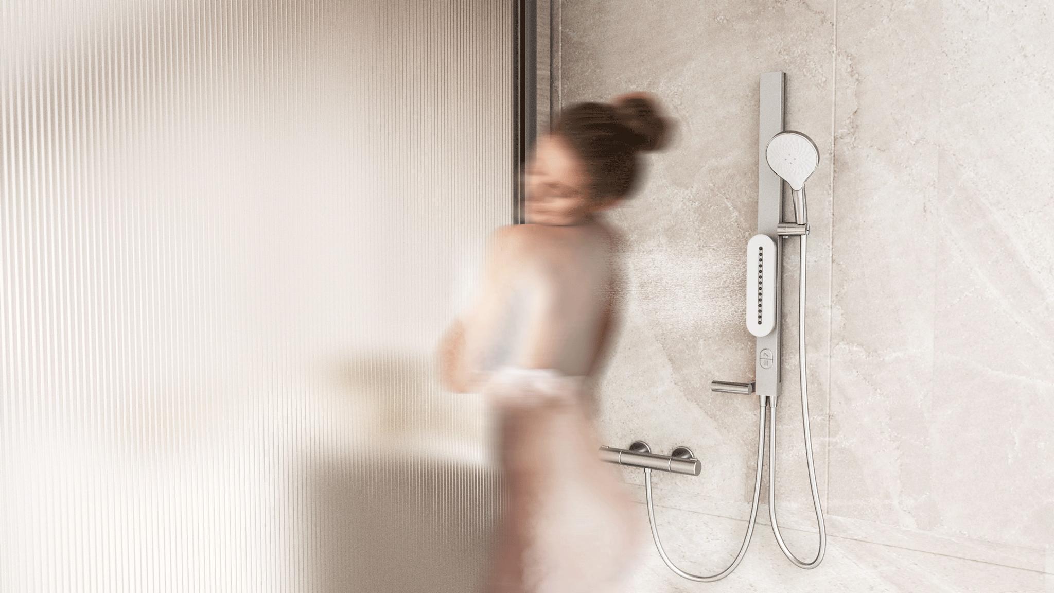 Modular aluminium shower column system