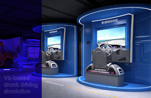 VR drunk driving simulator