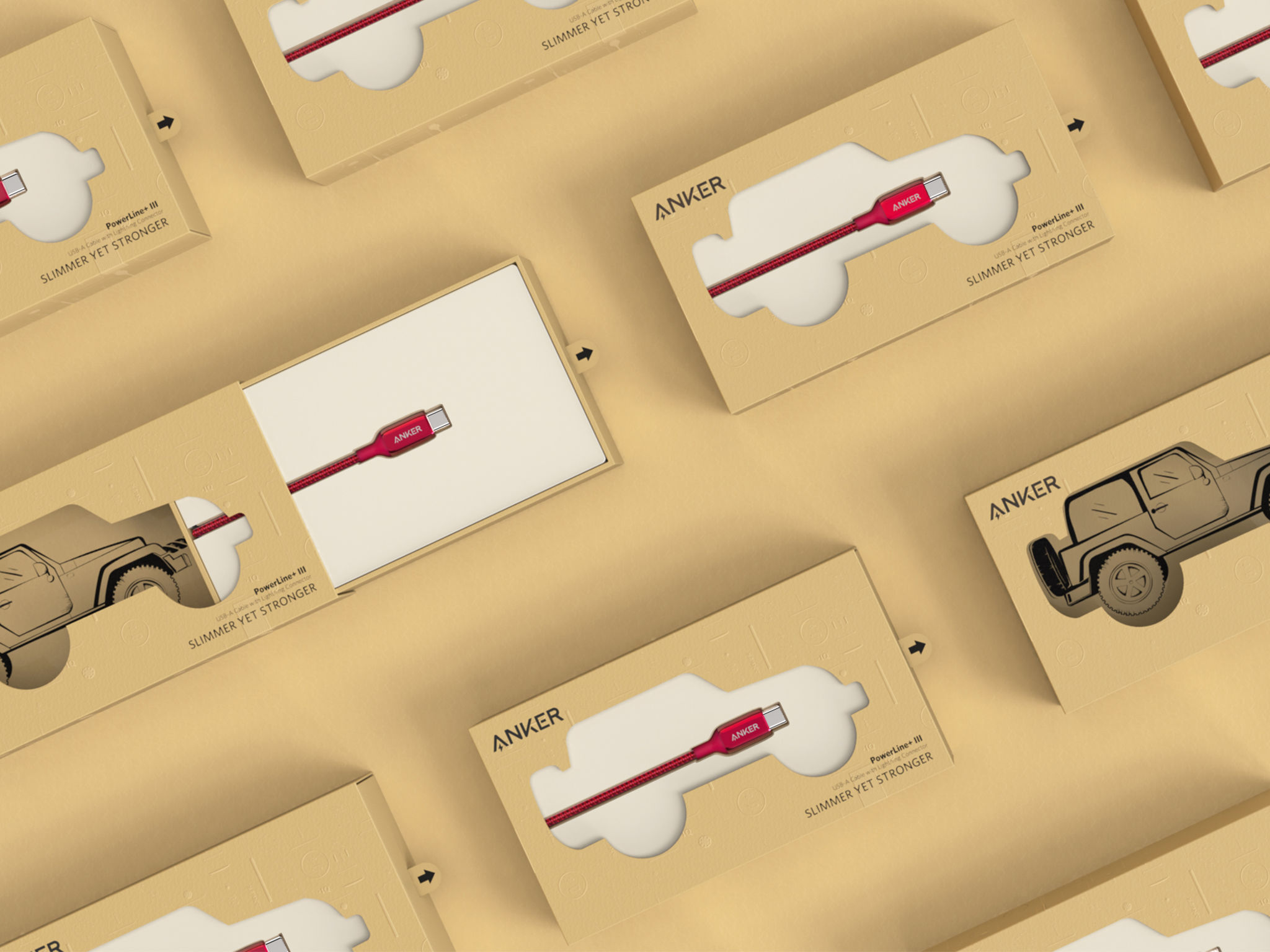 Packaging for Anker PowerLine+ III