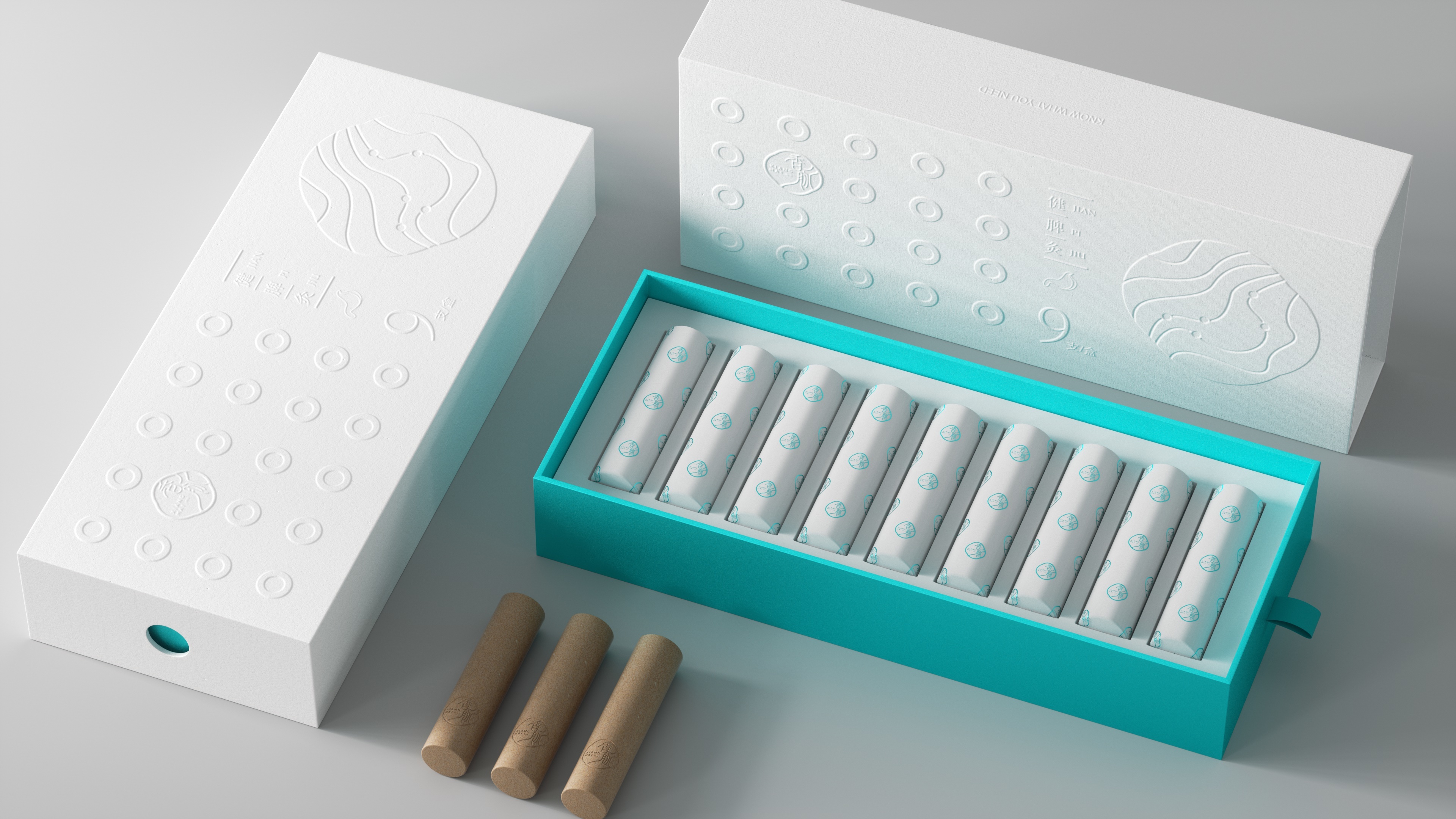 Fragrant pulse and moxibustion packaging