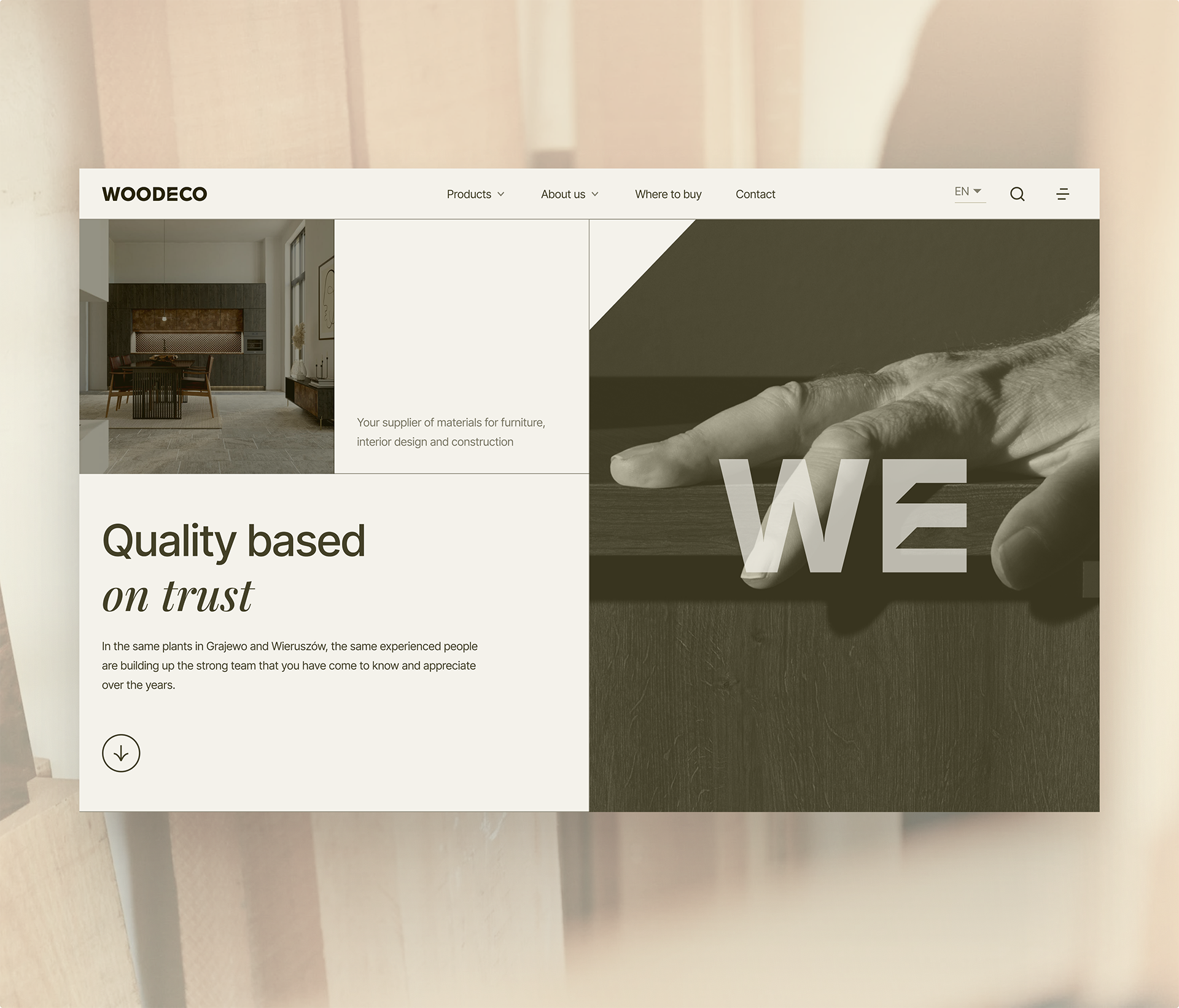 Woodeco - corporate & products website