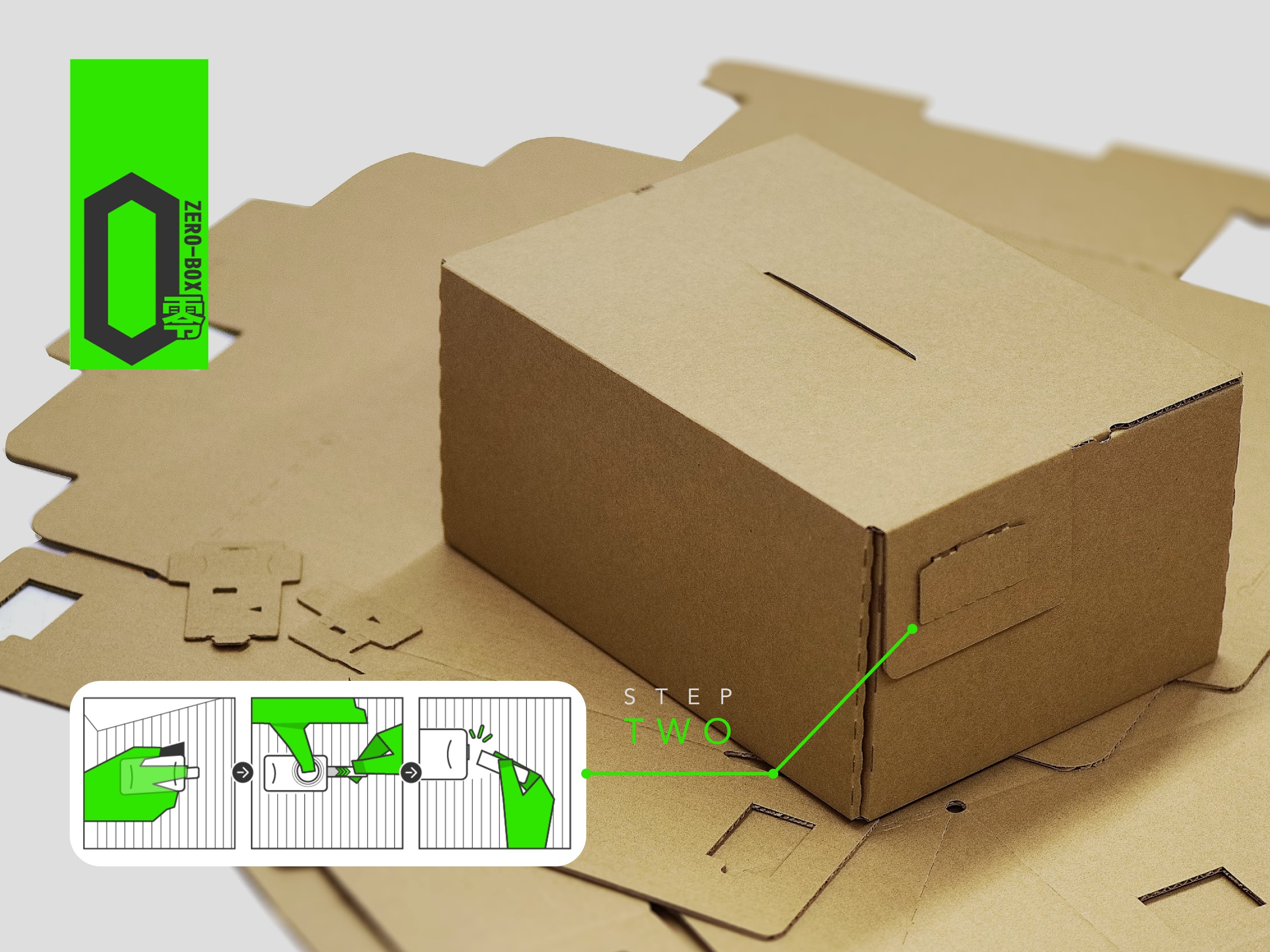 iF Design - Zero Box - Tape free shipping box