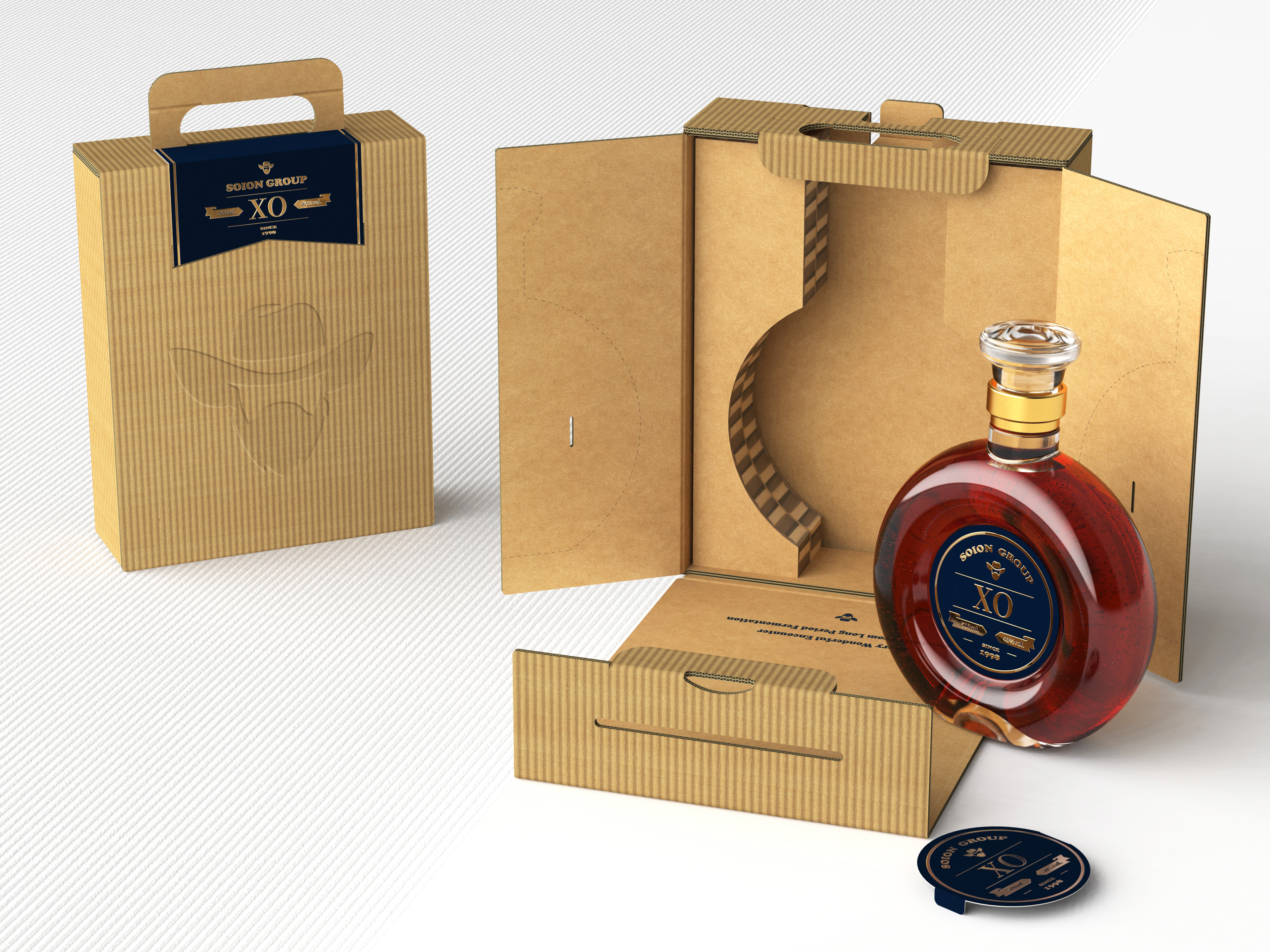 Three-in-one XO Brandy Packaging