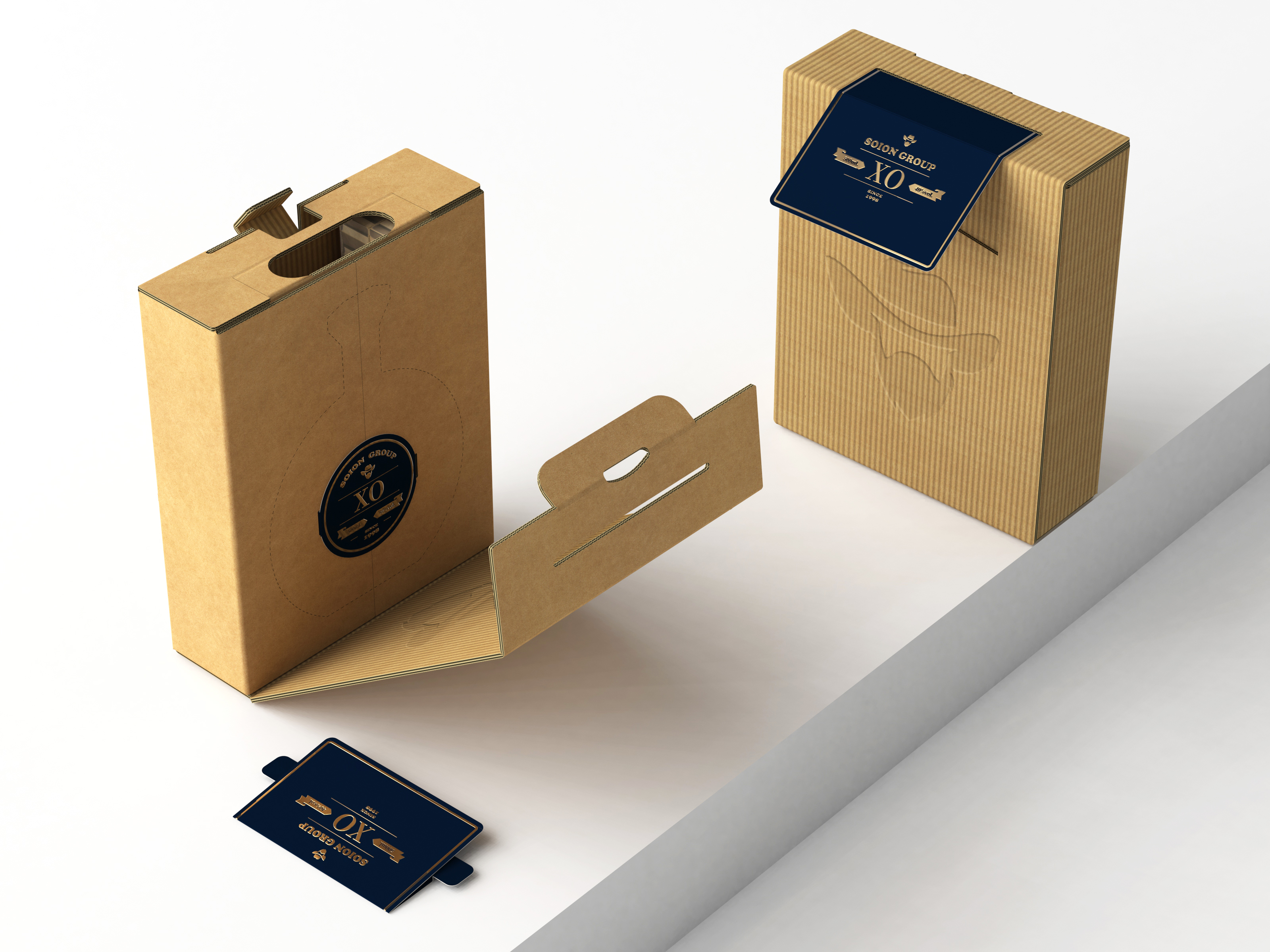 Three-in-one XO Brandy Packaging
