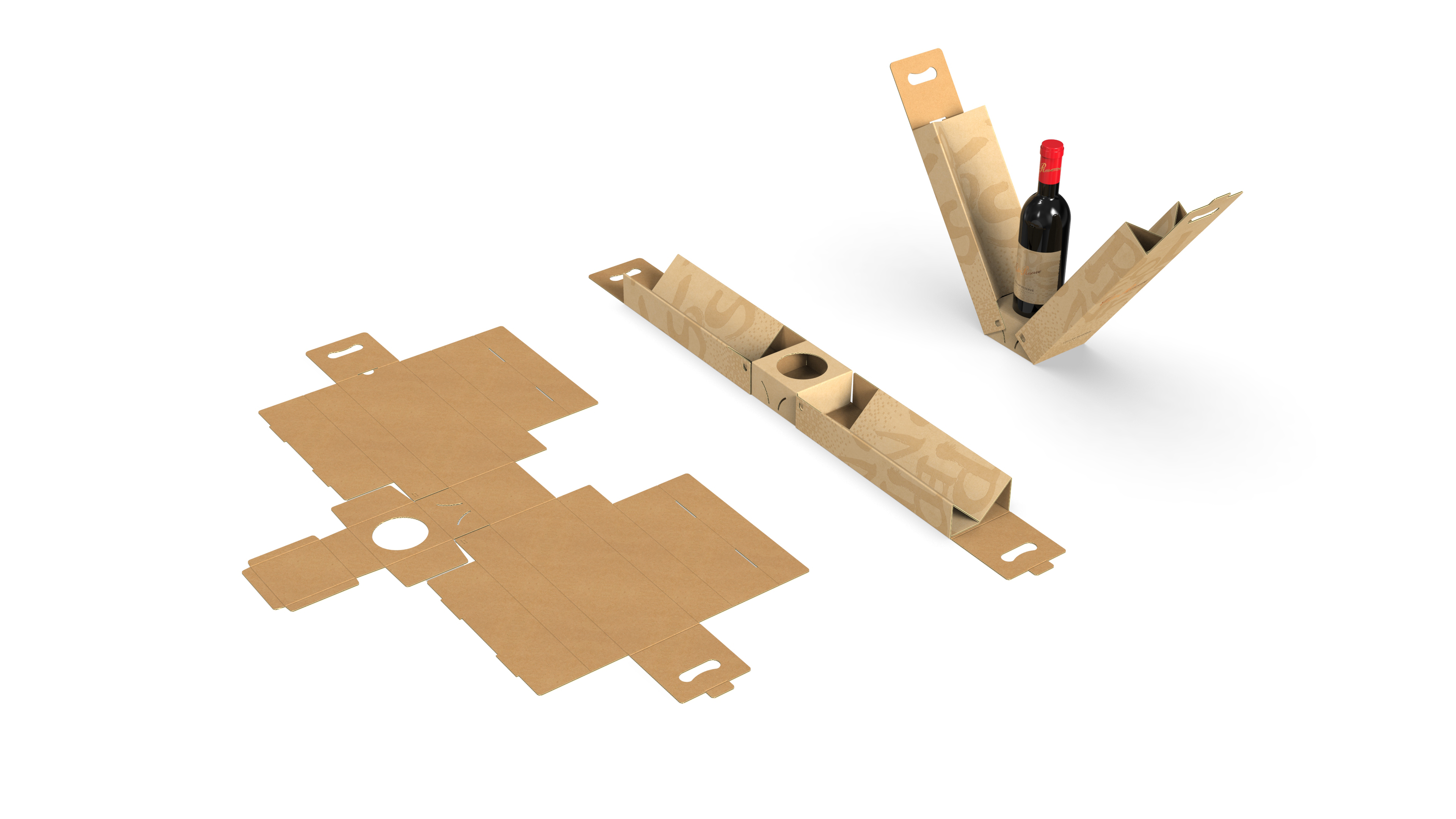 All-in-one Wine Packaging Made of Paper