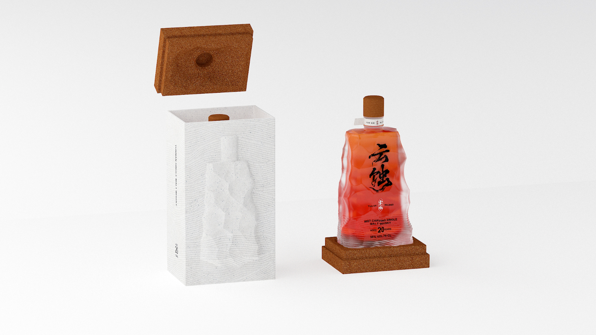 Eco-friendly Packaging for Cloud Erosion Whisky